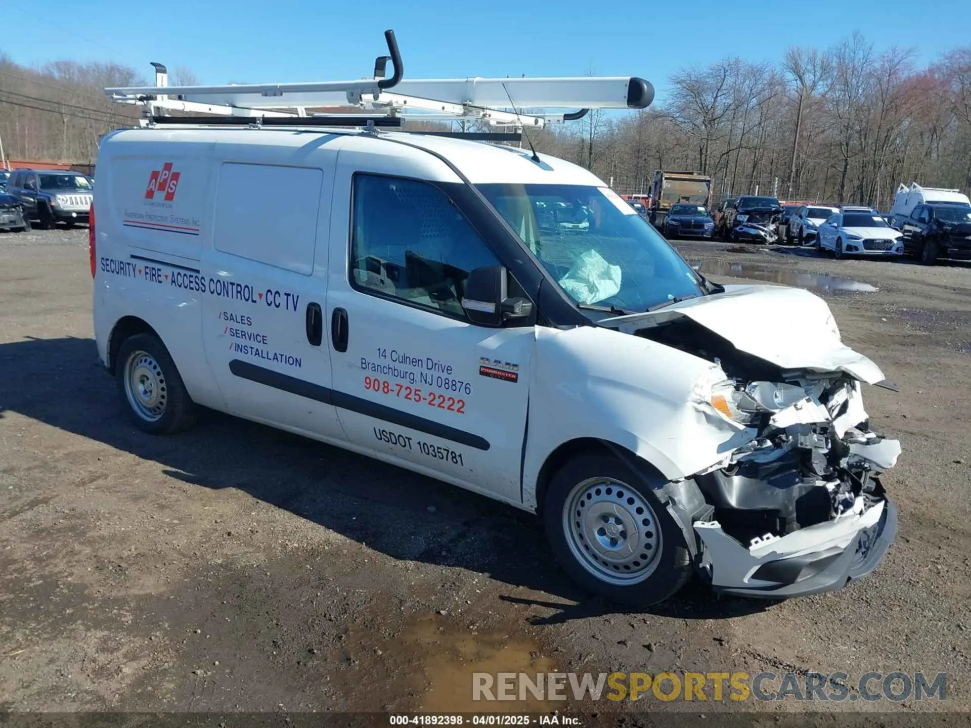 1 fotografías del automóvil dañado ZFBHRFAB4N6X34692 RAM PROMASTER CITY 2022