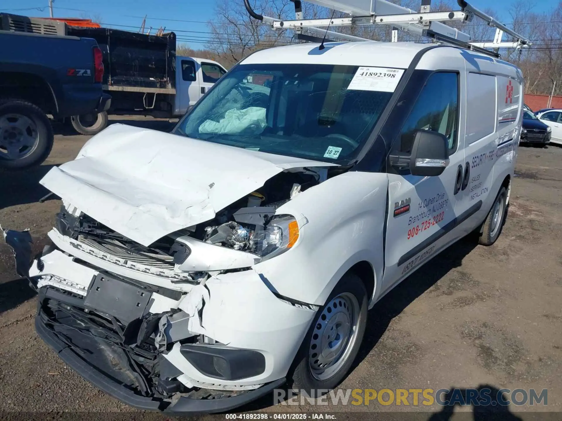 6 fotografías del automóvil dañado ZFBHRFAB4N6X34692 RAM PROMASTER CITY 2022
