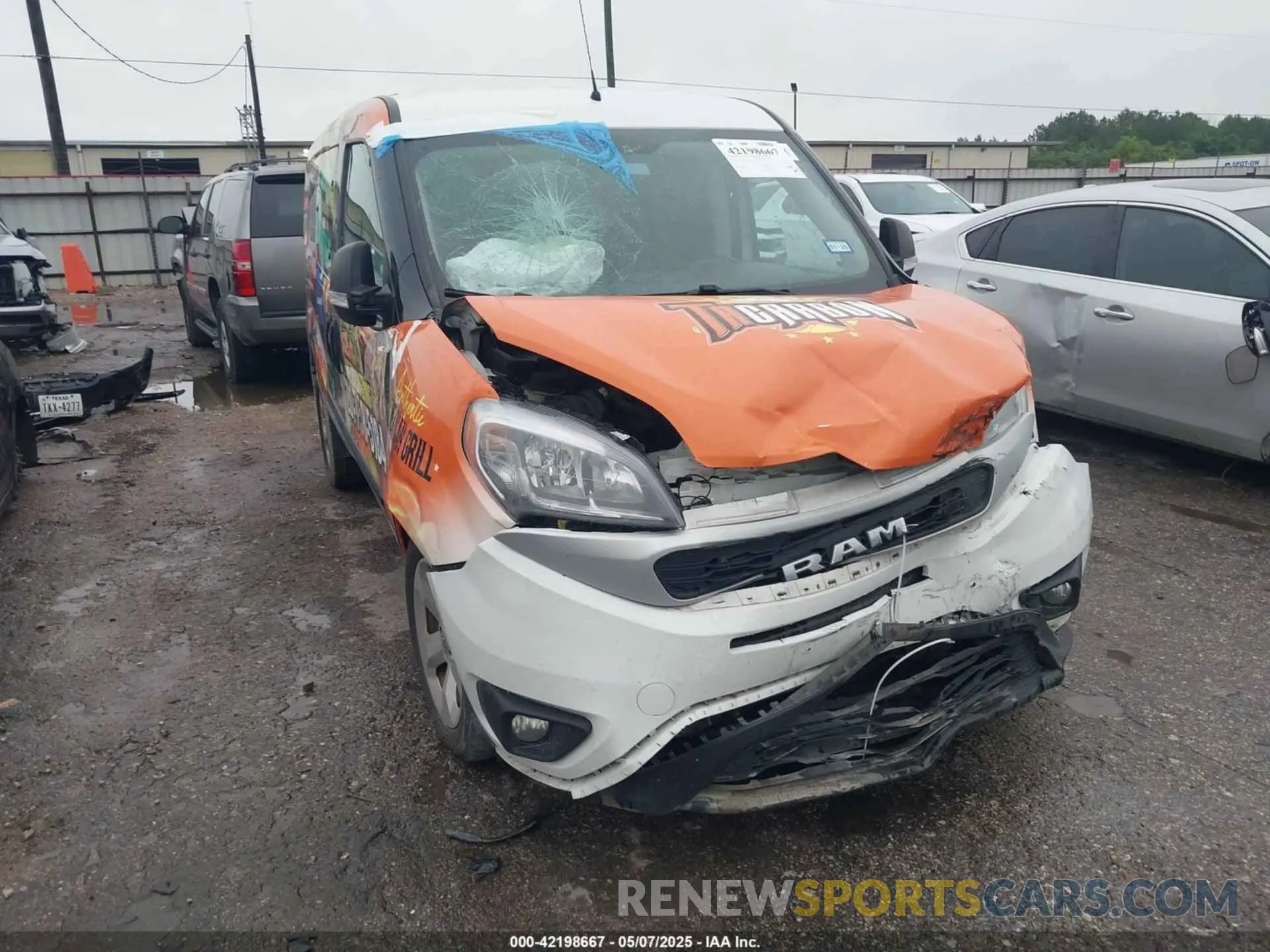 1 fotografías del automóvil dañado ZFBHRFAB5N6W65379 RAM PROMASTER CITY 2022