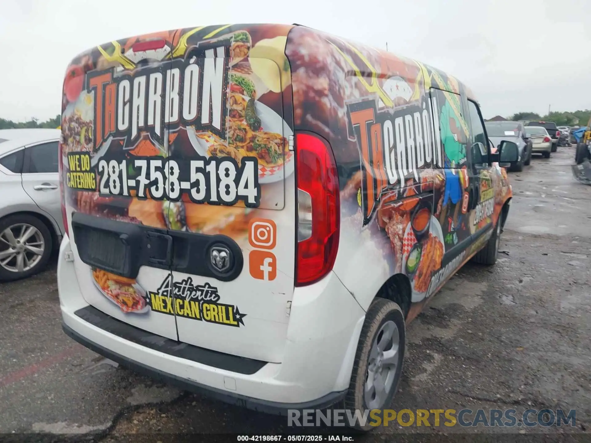4 fotografías del automóvil dañado ZFBHRFAB5N6W65379 RAM PROMASTER CITY 2022