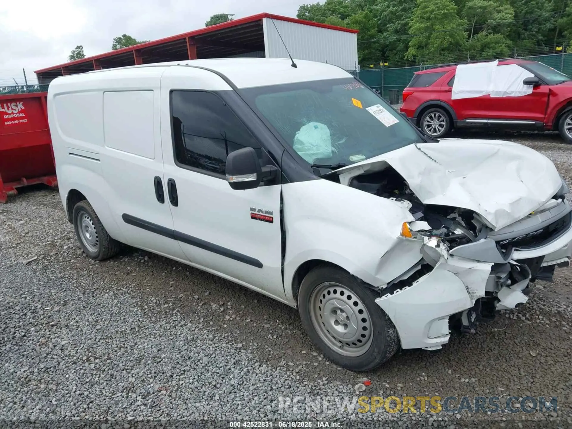 1 fotografías del automóvil dañado ZFBHRFAB6N6W82711 RAM PROMASTER CITY 2022