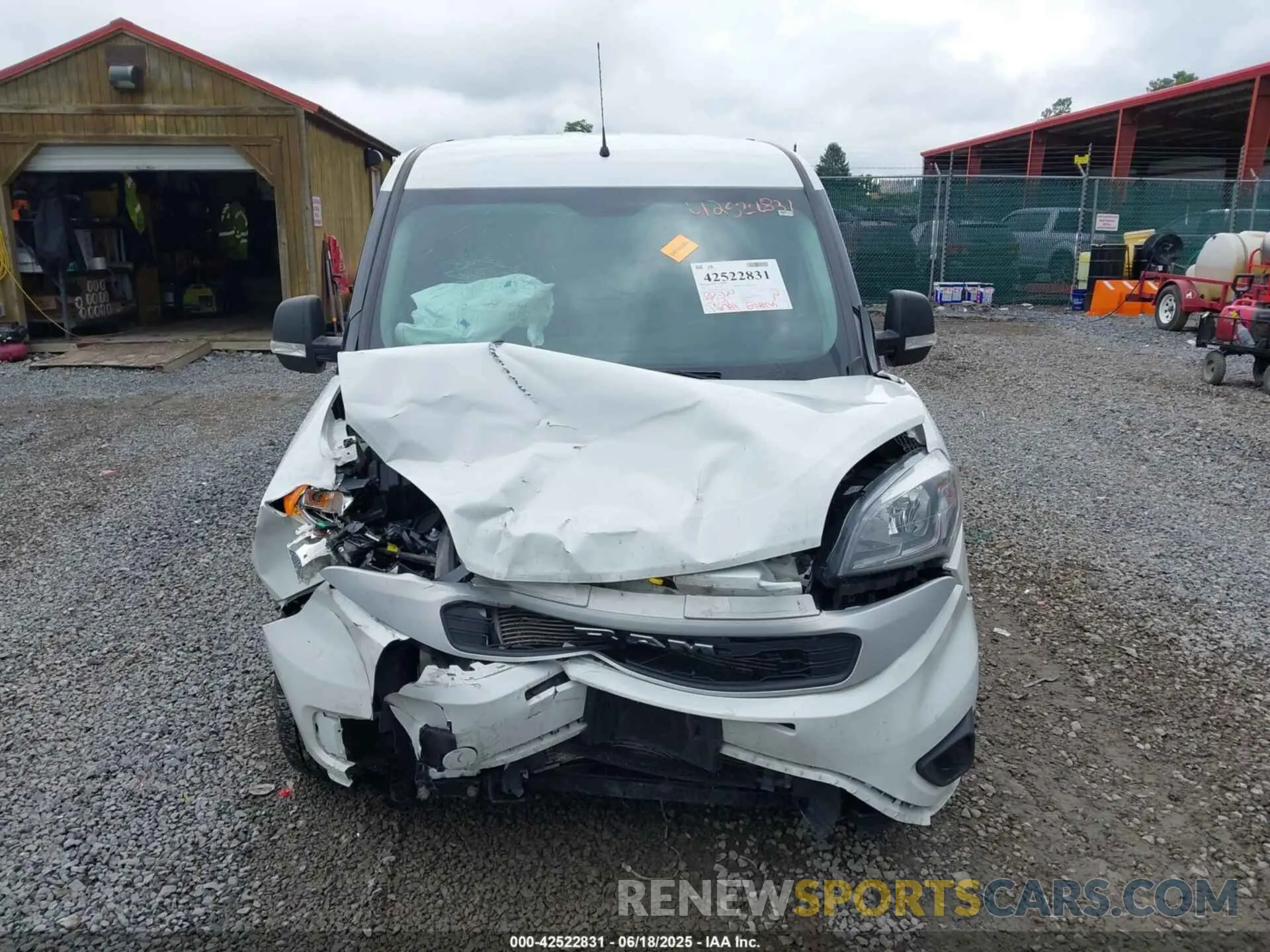 12 fotografías del automóvil dañado ZFBHRFAB6N6W82711 RAM PROMASTER CITY 2022