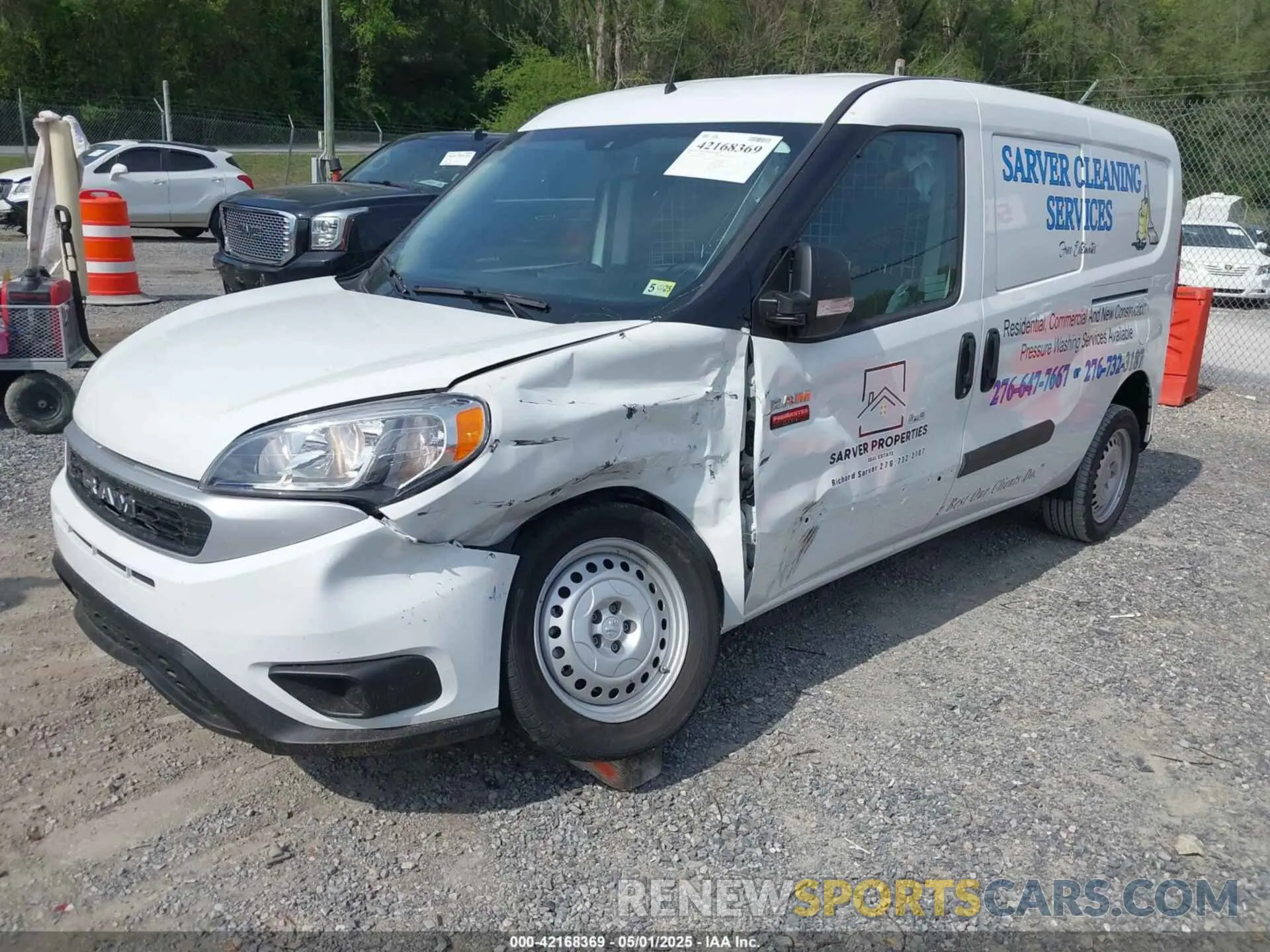 2 fotografías del automóvil dañado ZFBHRFABXN6X98994 RAM PROMASTER CITY 2022