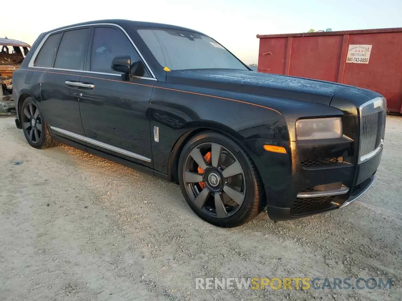4 fotografías del automóvil dañado SLATV4C01PU217942 ROLLS-ROYCE CULLINAN 2023