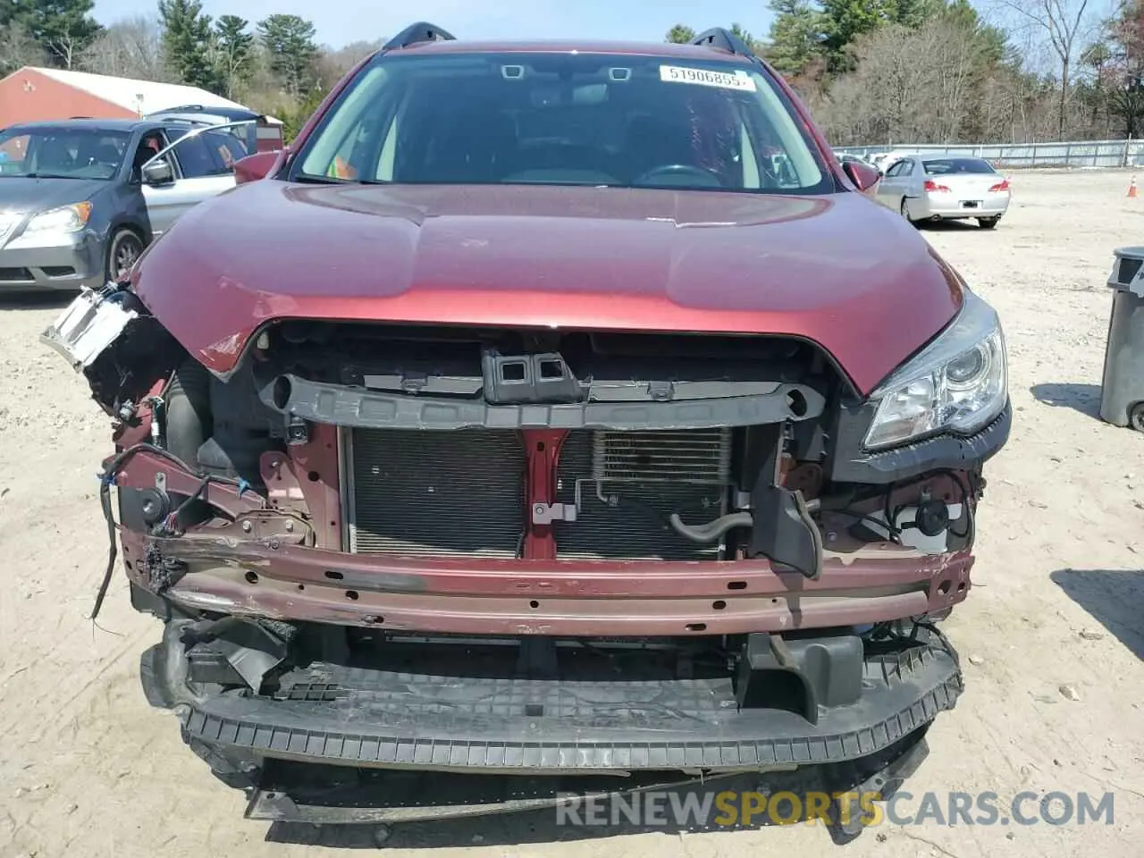 5 fotografías del automóvil dañado 4S4WMACD8K3425188 SUBARU ASCENT 2019