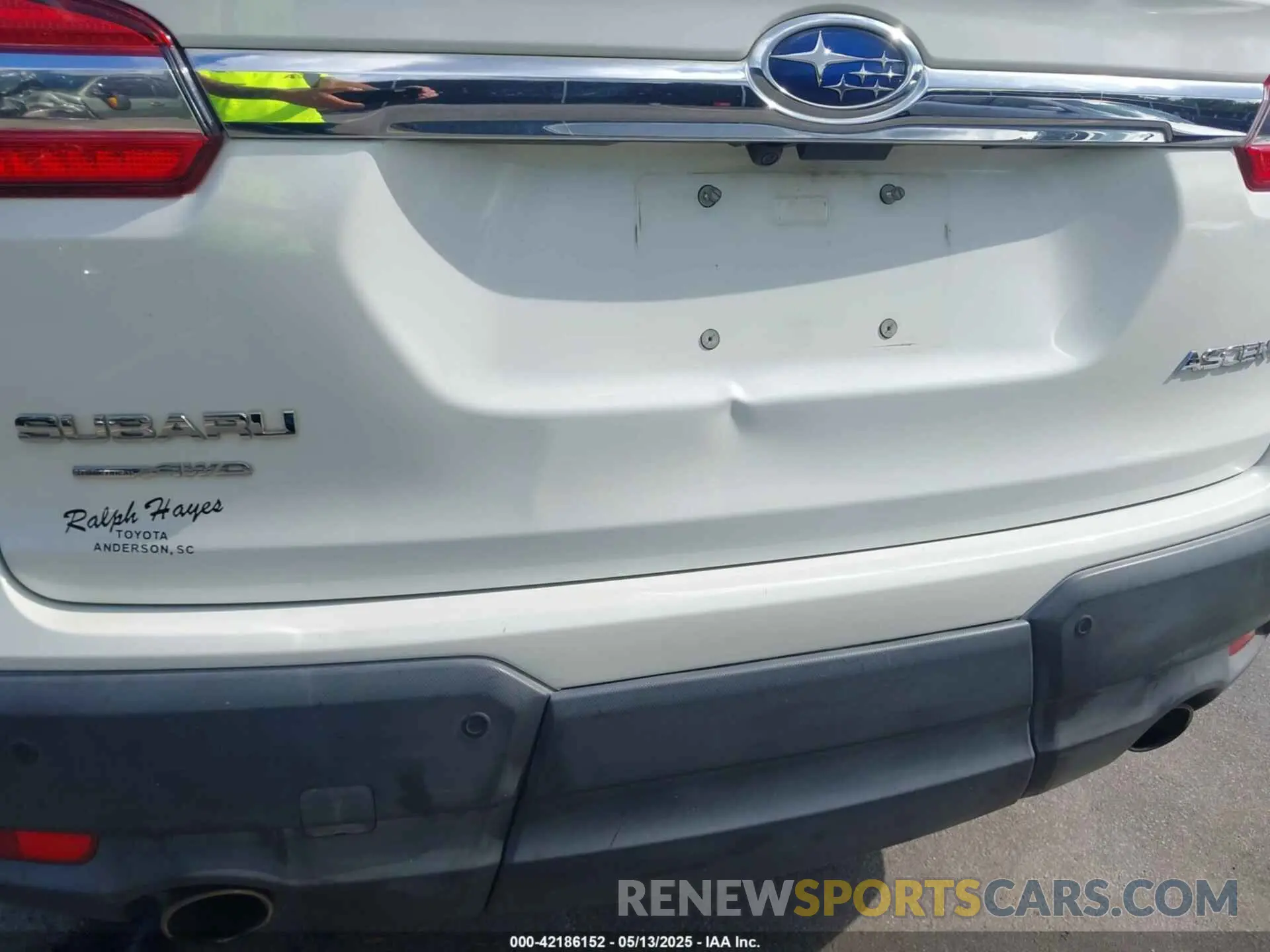 6 fotografías del automóvil dañado 4S4WMACD9K3428066 SUBARU ASCENT 2019