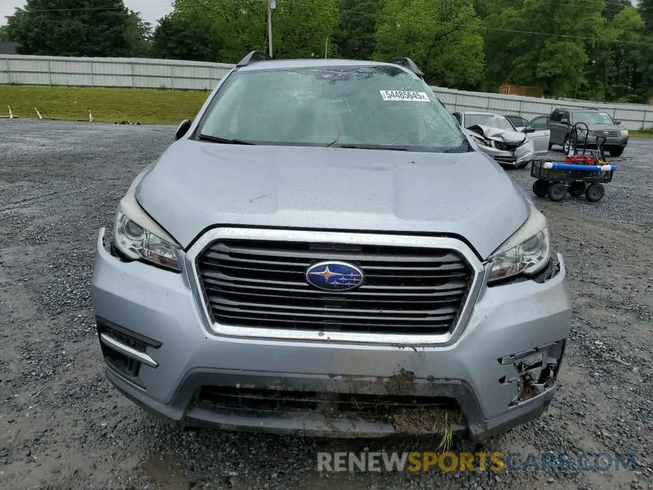 5 fotografías del automóvil dañado 4S4WMAFD1K3435167 SUBARU ASCENT 2019