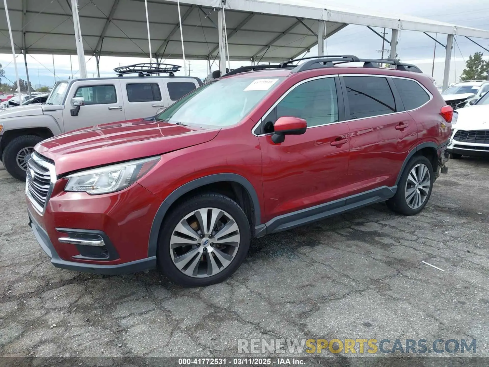 2 fotografías del automóvil dañado 4S4WMAHD3K3413152 SUBARU ASCENT 2019