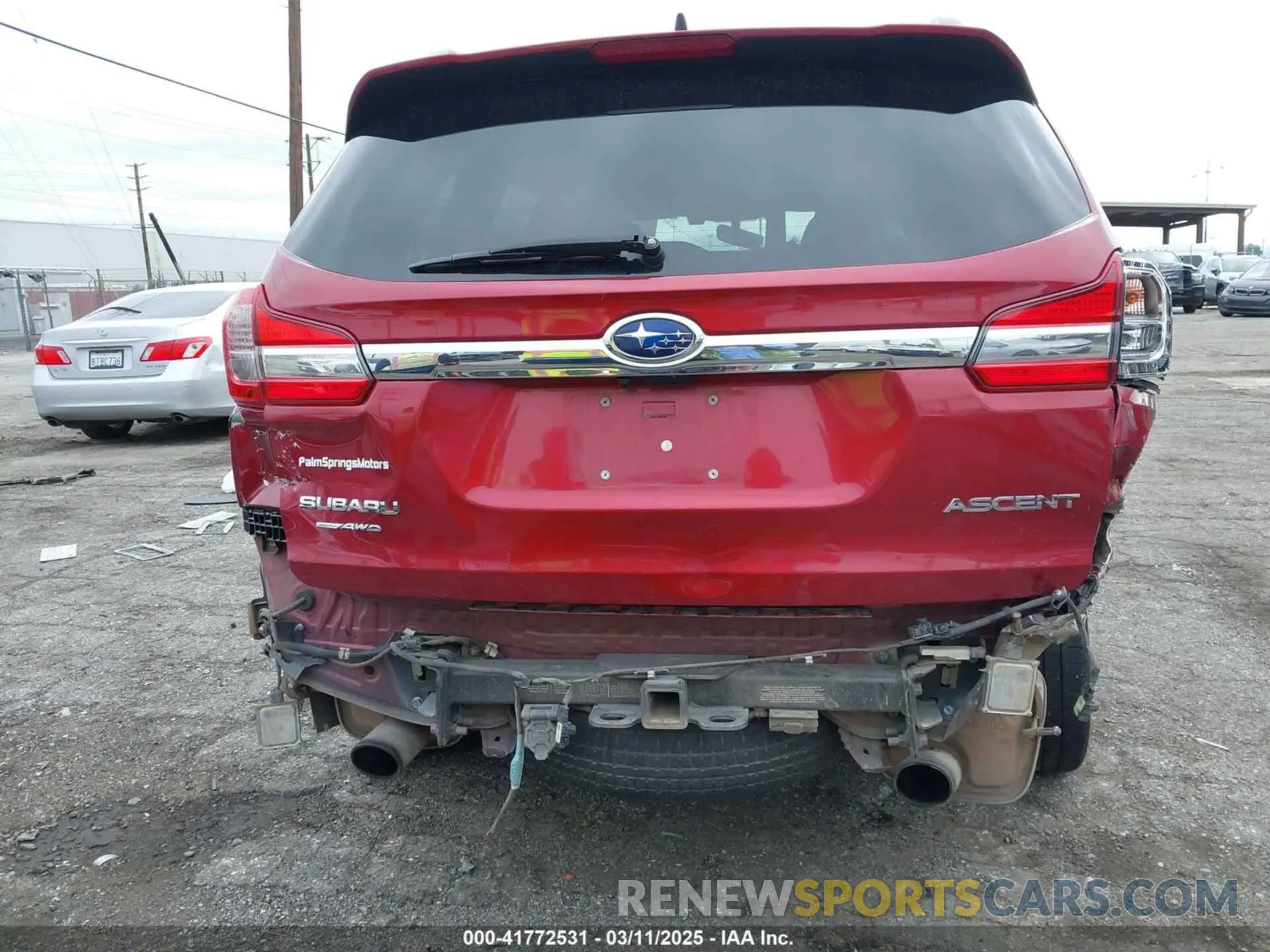 6 fotografías del automóvil dañado 4S4WMAHD3K3413152 SUBARU ASCENT 2019