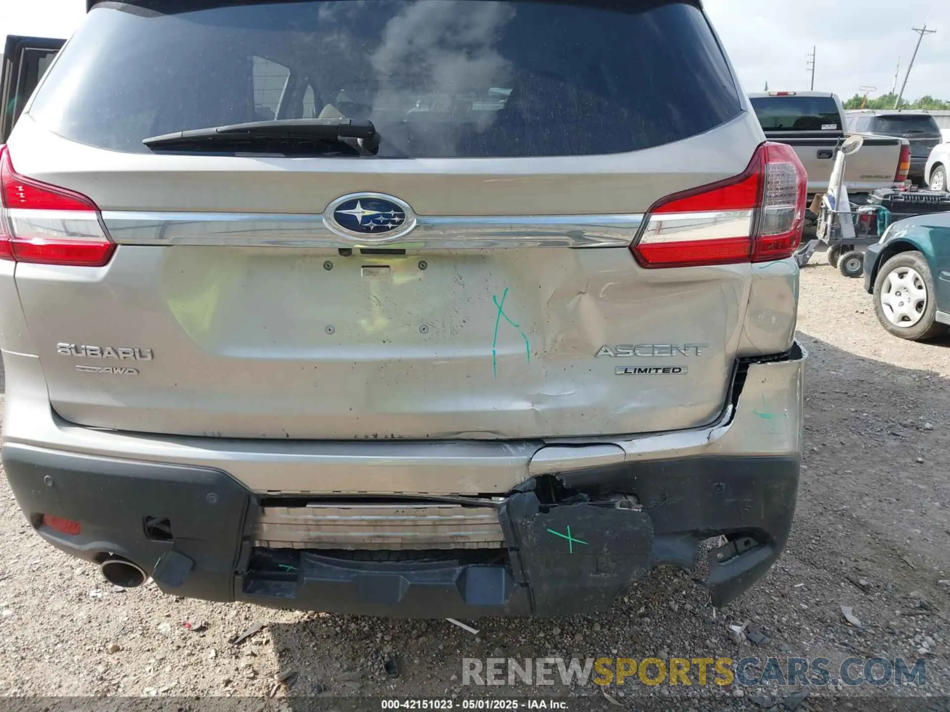 6 fotografías del automóvil dañado 4S4WMAMD8K3459159 SUBARU ASCENT 2019