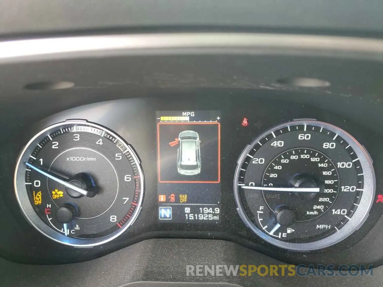 9 fotografías del automóvil dañado 4S4WMARD4K3414681 SUBARU ASCENT 2019