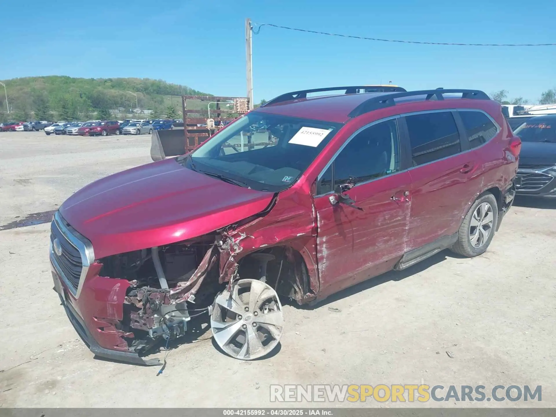 2 fotografías del automóvil dañado 4S4WMACD2L3438293 SUBARU ASCENT 2020