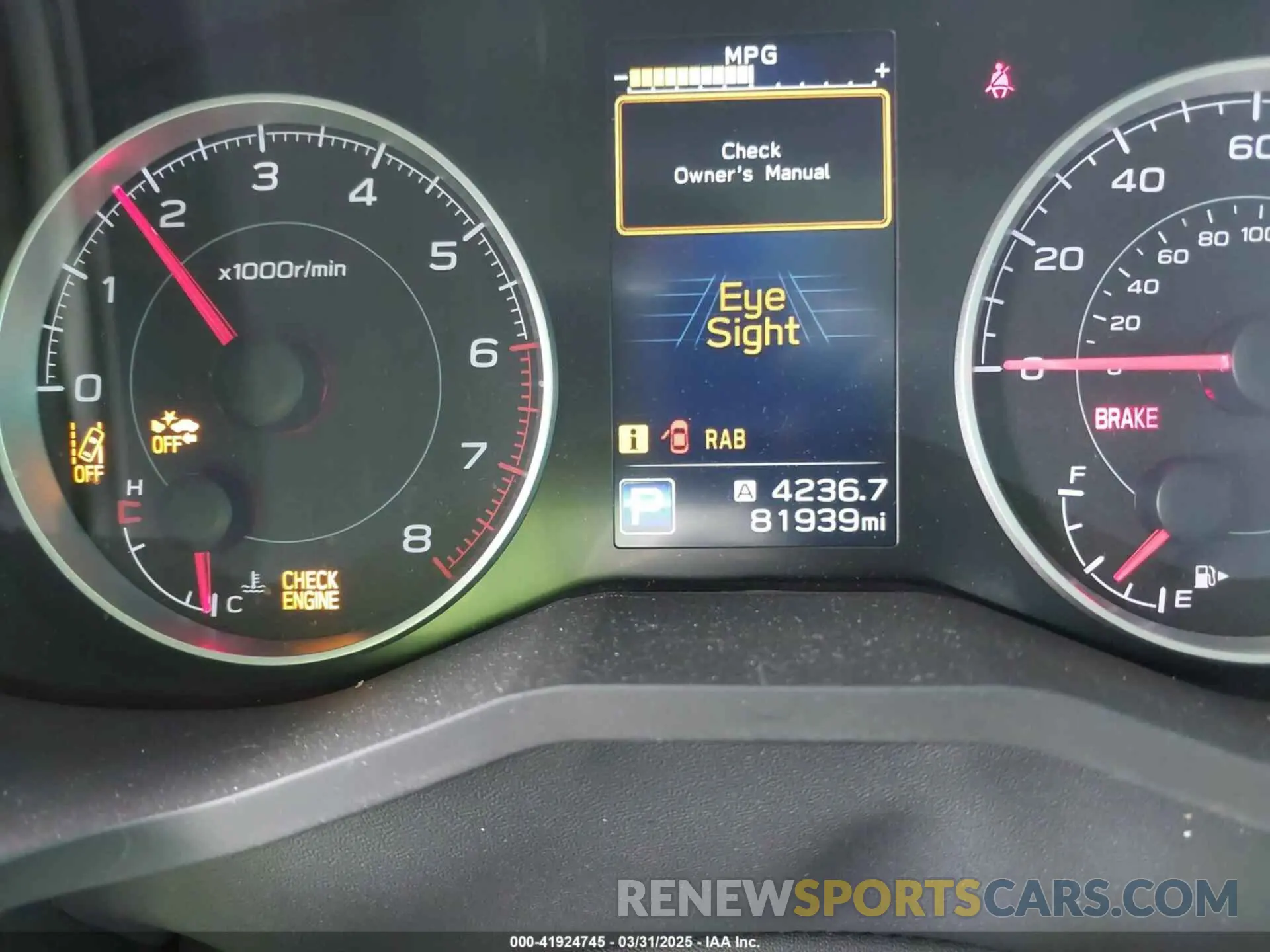15 fotografías del automóvil dañado 4S4WMACD8L3478829 SUBARU ASCENT 2020