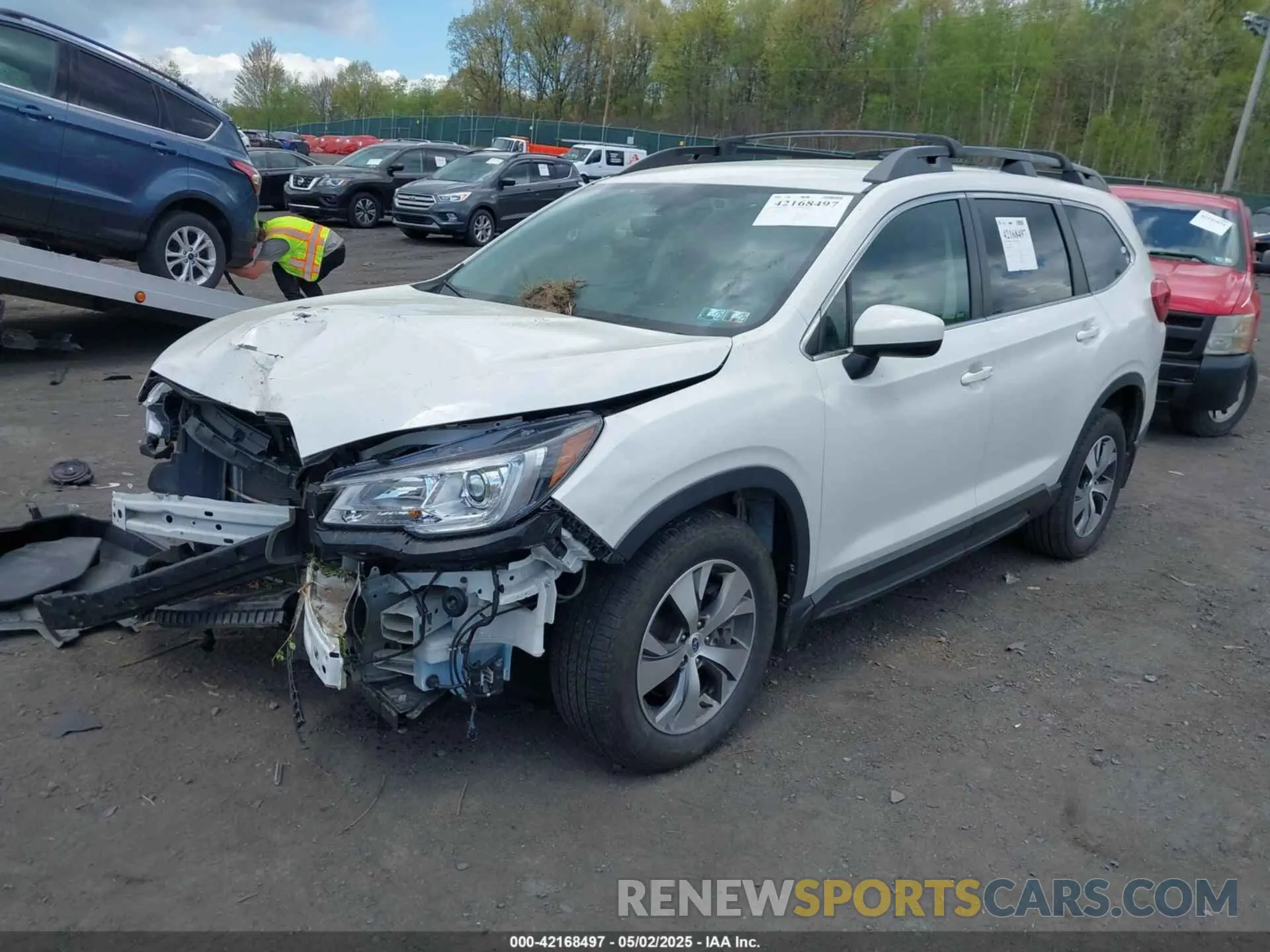 2 fotografías del automóvil dañado 4S4WMACDXL3464866 SUBARU ASCENT 2020