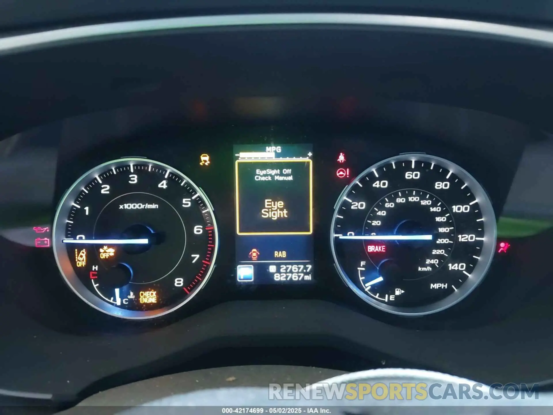 7 fotografías del automóvil dañado 4S4WMAJD3L3407914 SUBARU ASCENT 2020