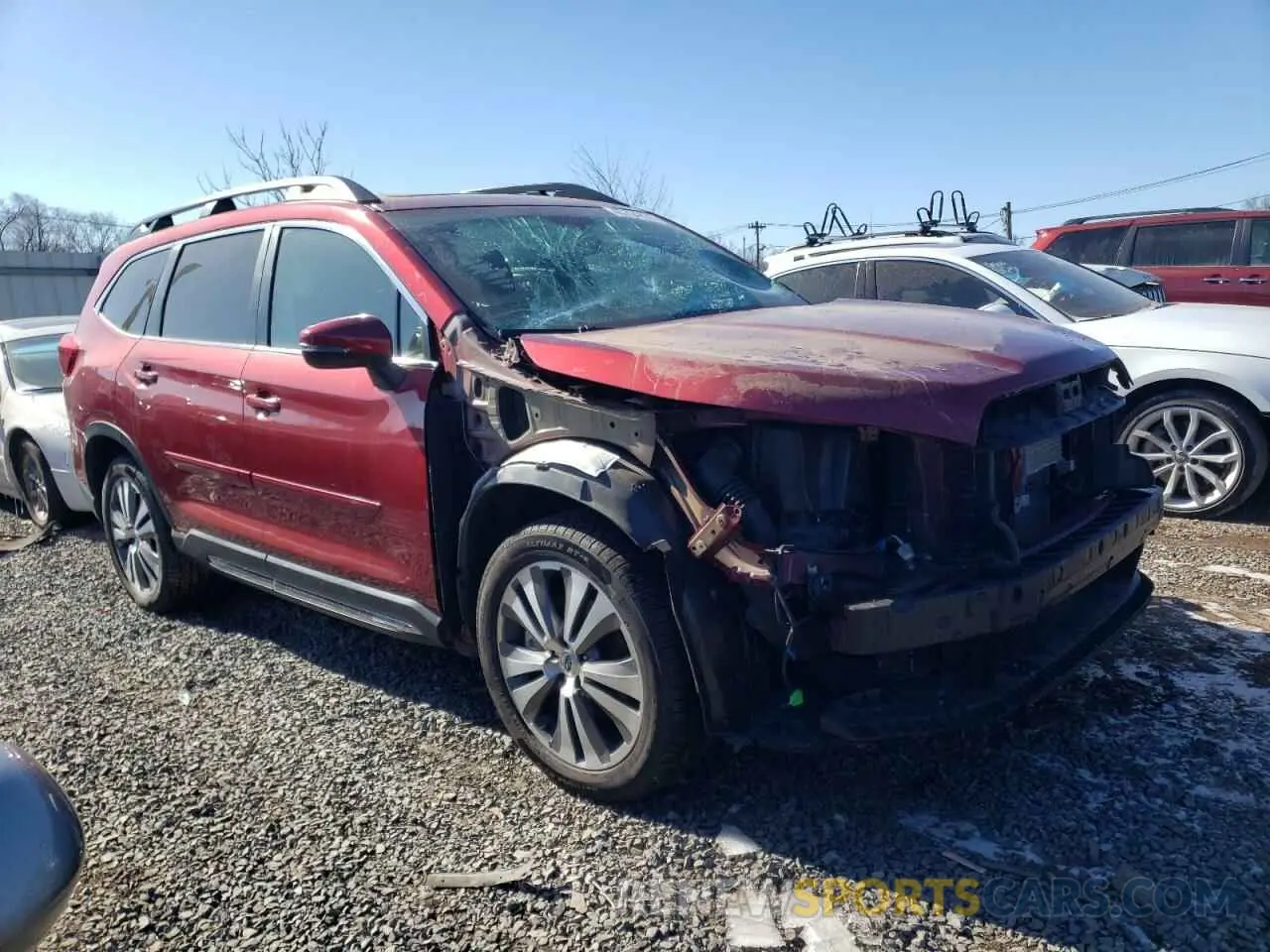 4 fotografías del automóvil dañado 4S4WMALD5L3454391 SUBARU ASCENT 2020
