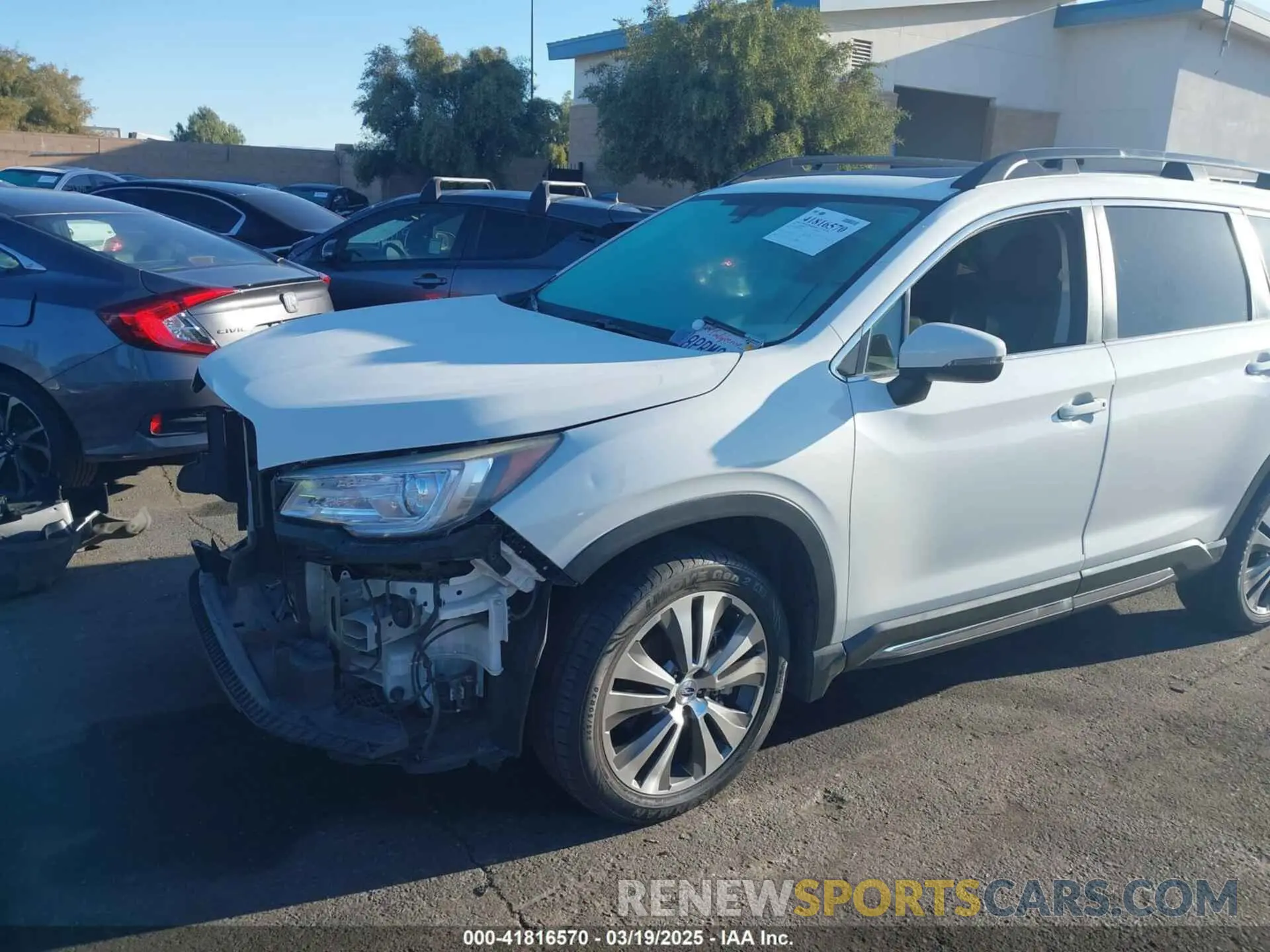 2 fotografías del automóvil dañado 4S4WMAPD4L3451136 SUBARU ASCENT 2020