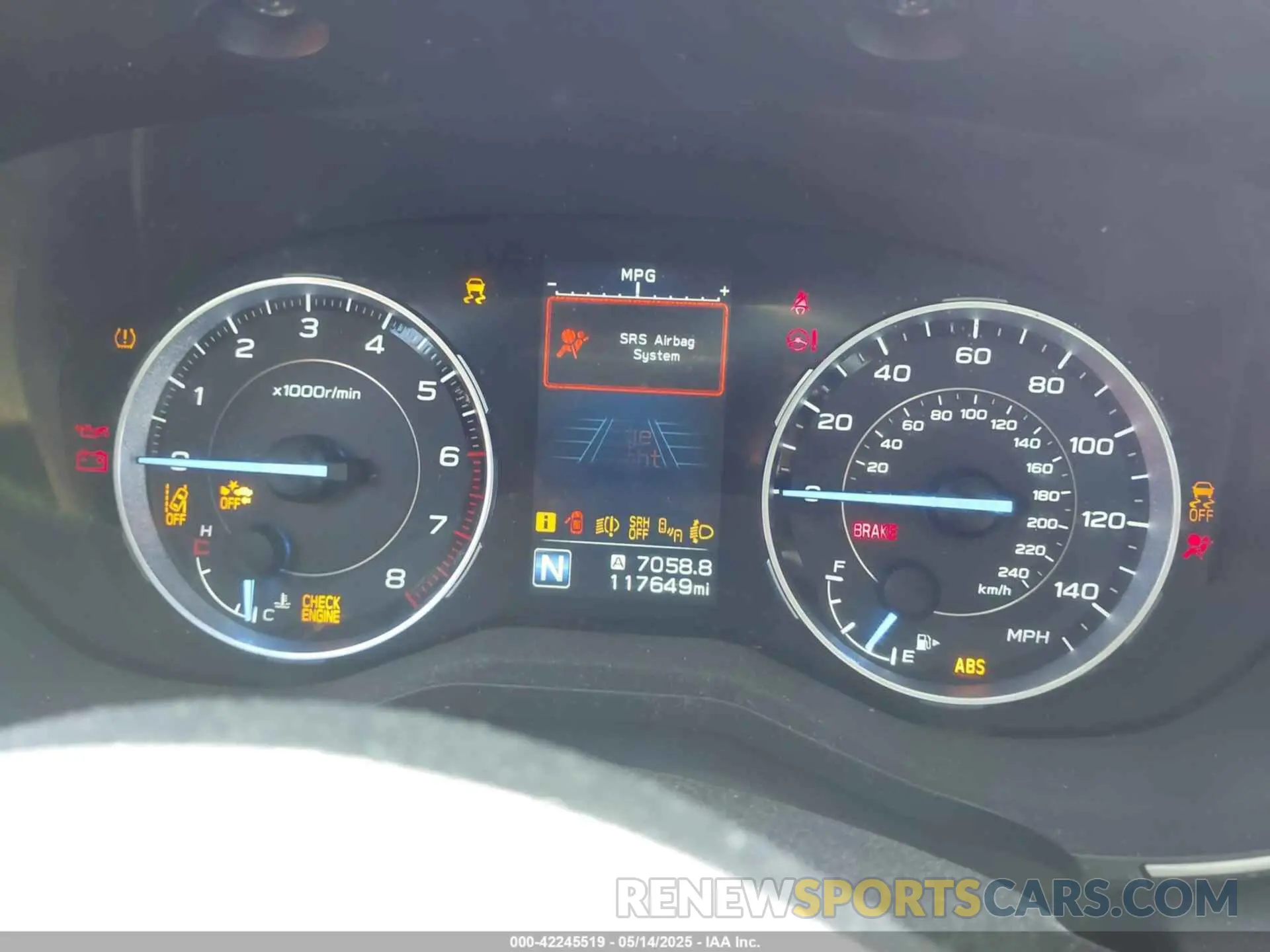 7 fotografías del automóvil dañado 4S4WMAPDXL3421851 SUBARU ASCENT 2020