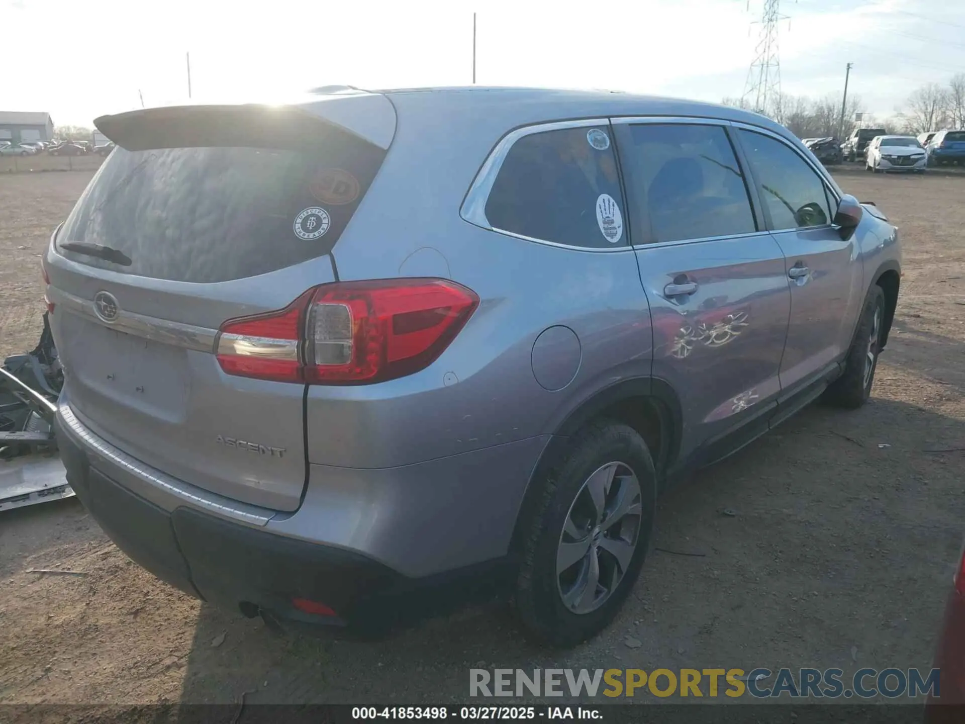 4 fotografías del automóvil dañado 4S4WMABD8M3448412 SUBARU ASCENT 2021