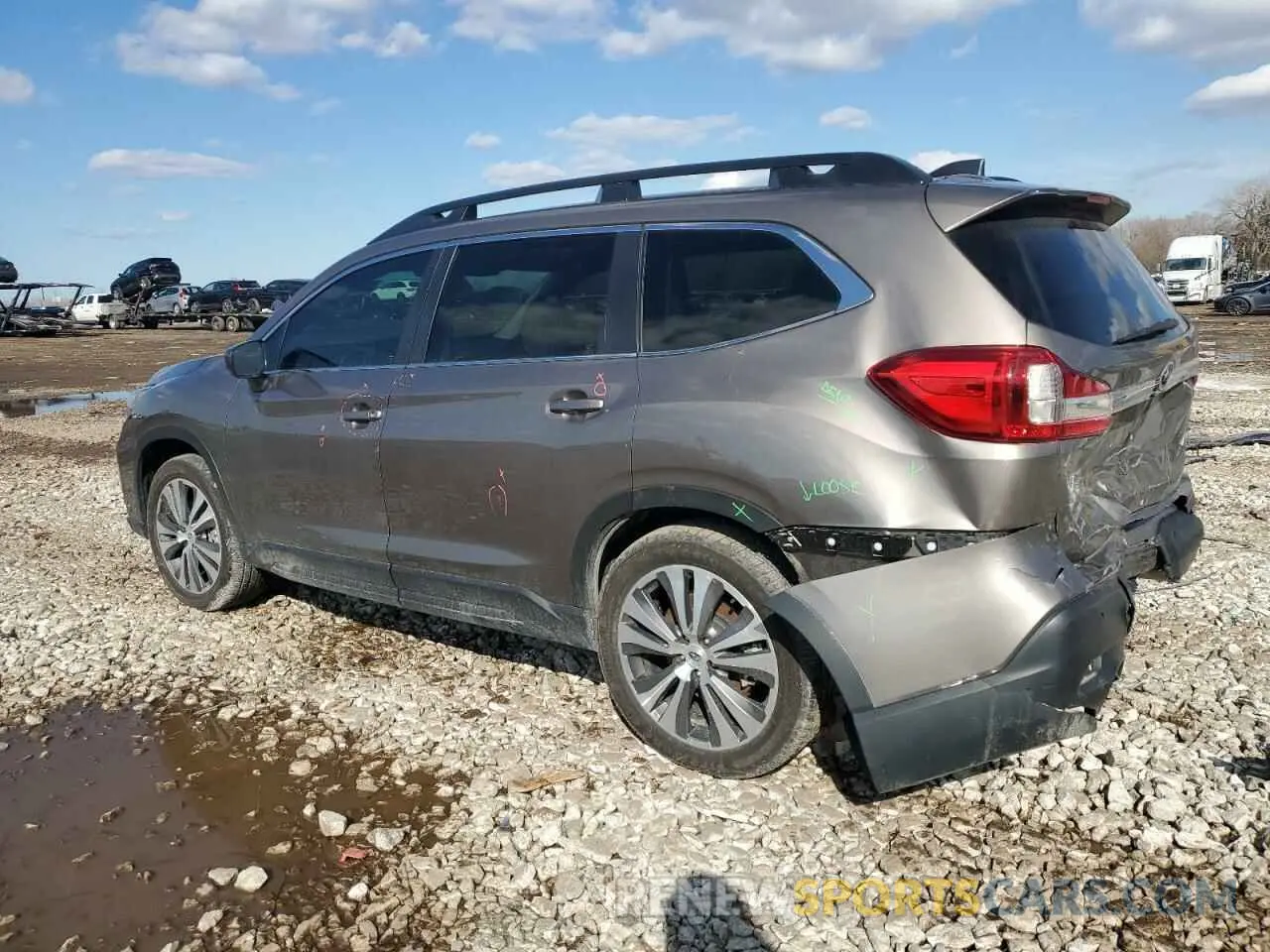 2 fotografías del automóvil dañado 4S4WMAED2M3456517 SUBARU ASCENT 2021