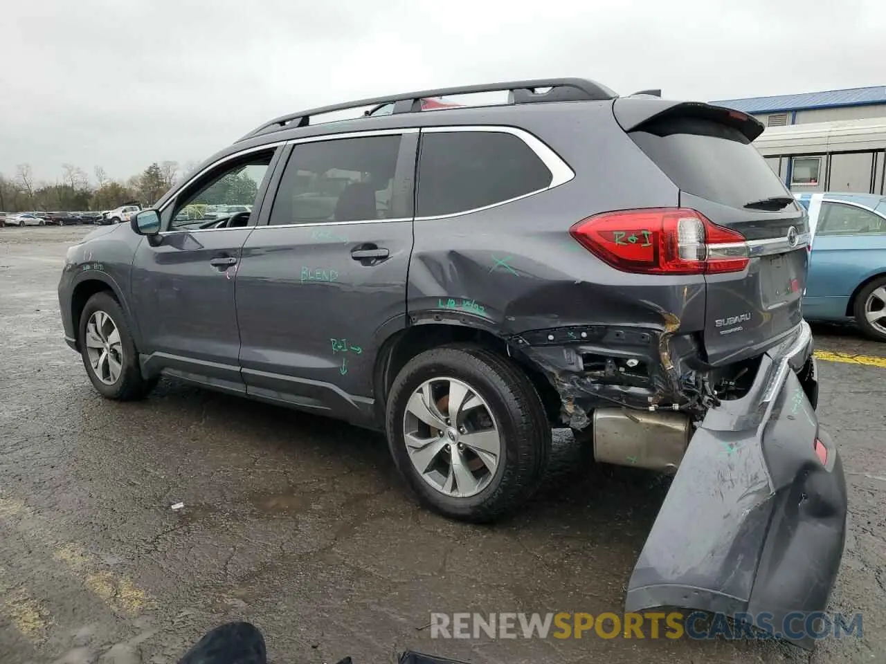 2 fotografías del automóvil dañado 4S4WMAFD2M3462834 SUBARU ASCENT 2021