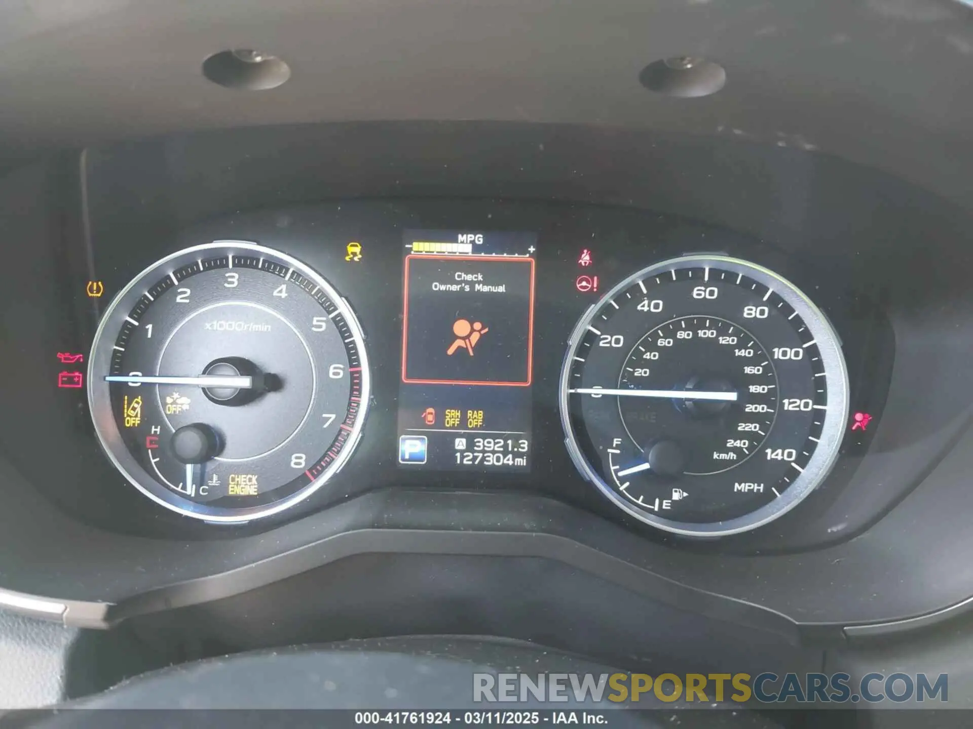 7 fotografías del automóvil dañado 4S4WMAJD7M3406718 SUBARU ASCENT 2021