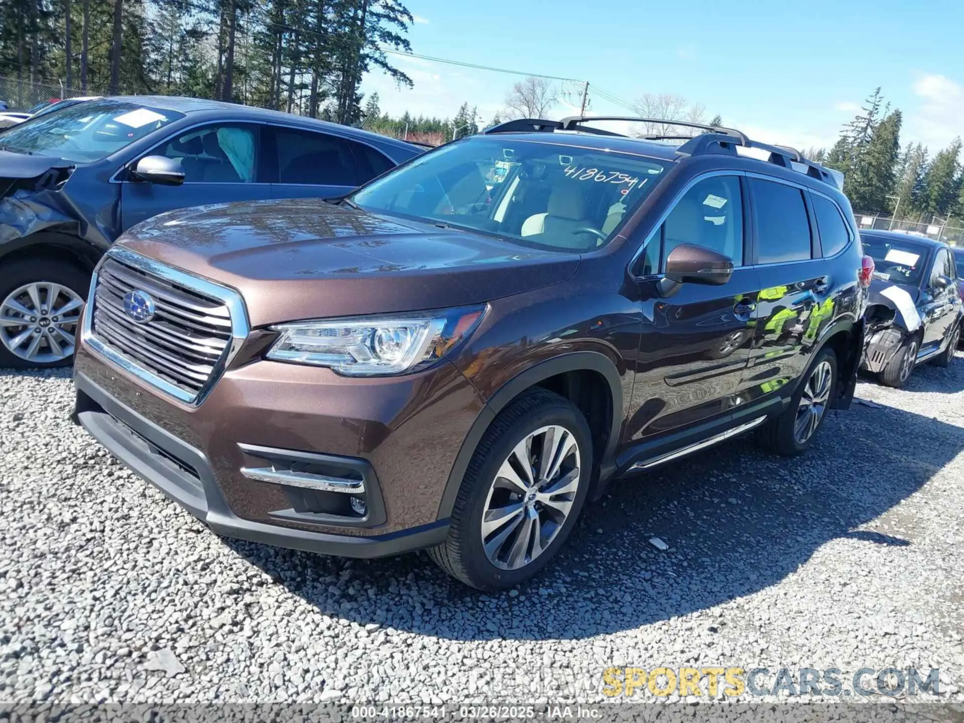 2 fotografías del automóvil dañado 4S4WMALDXM3437930 SUBARU ASCENT 2021