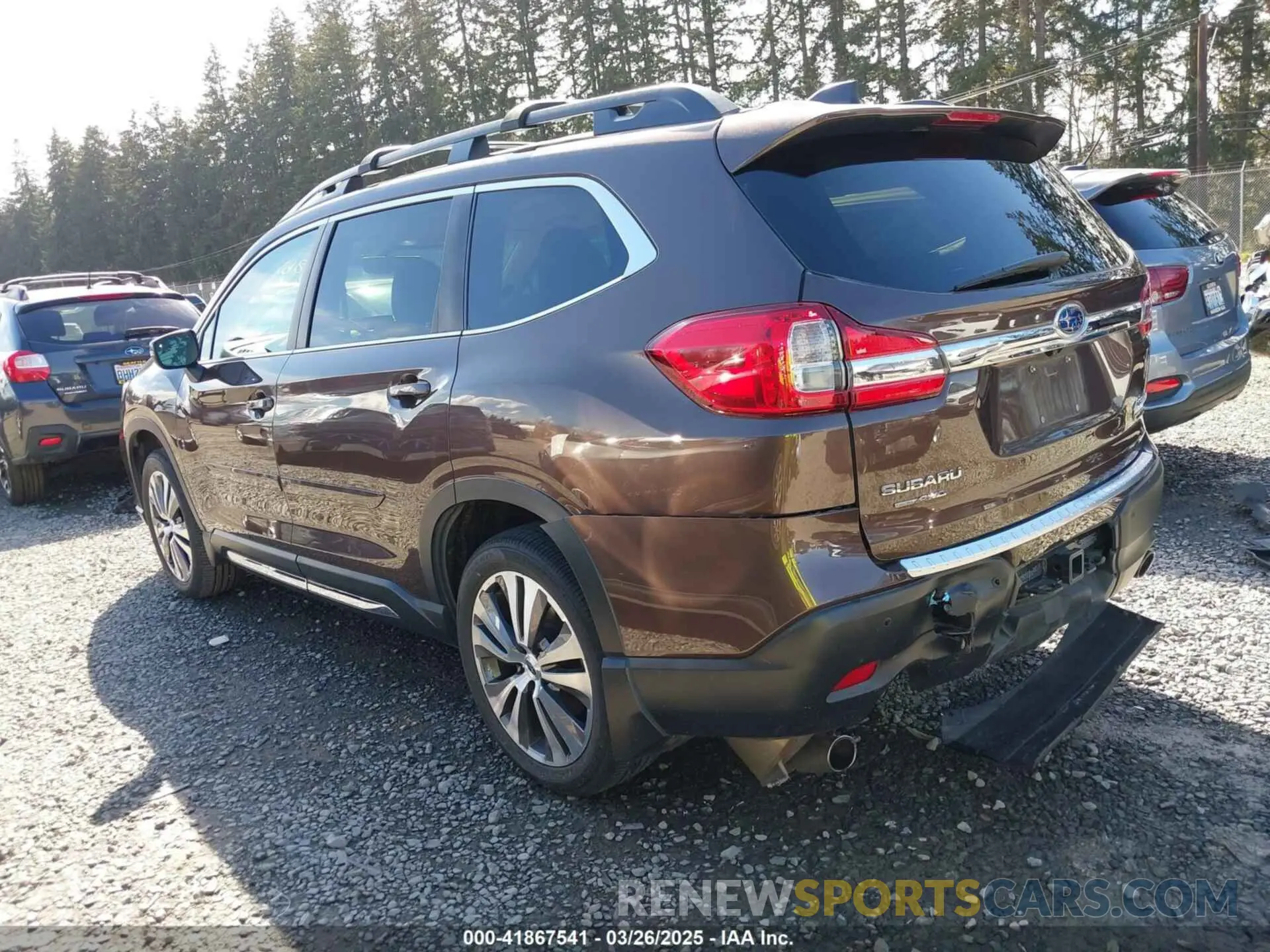 3 fotografías del automóvil dañado 4S4WMALDXM3437930 SUBARU ASCENT 2021
