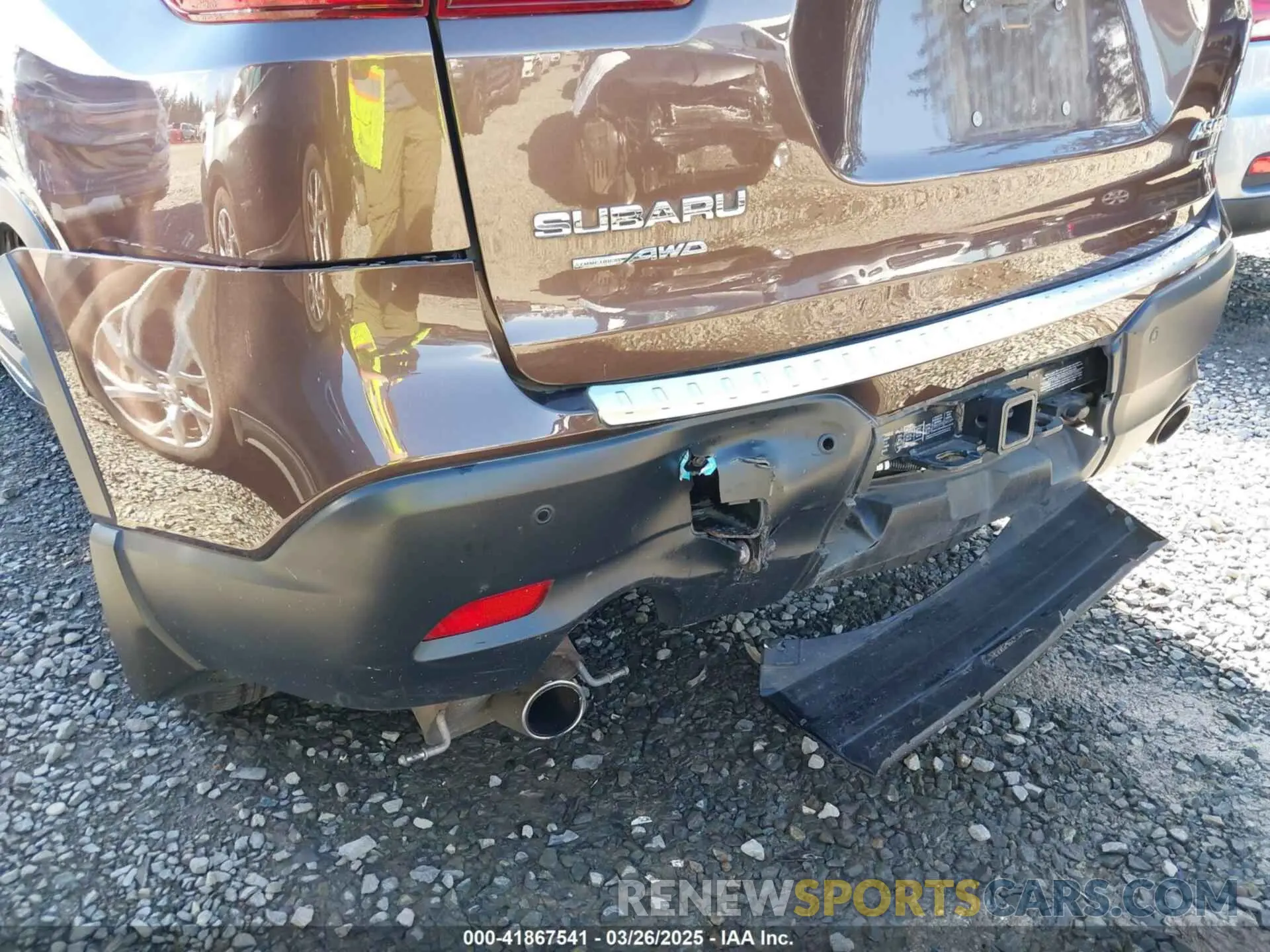 6 fotografías del automóvil dañado 4S4WMALDXM3437930 SUBARU ASCENT 2021