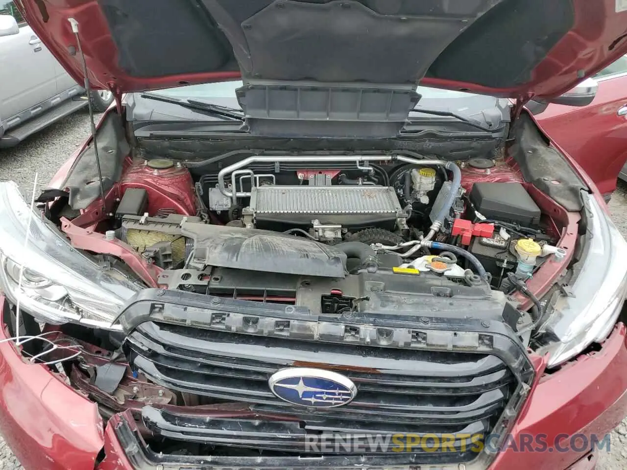 12 fotografías del automóvil dañado 4S4WMARD7M3450870 SUBARU ASCENT 2021
