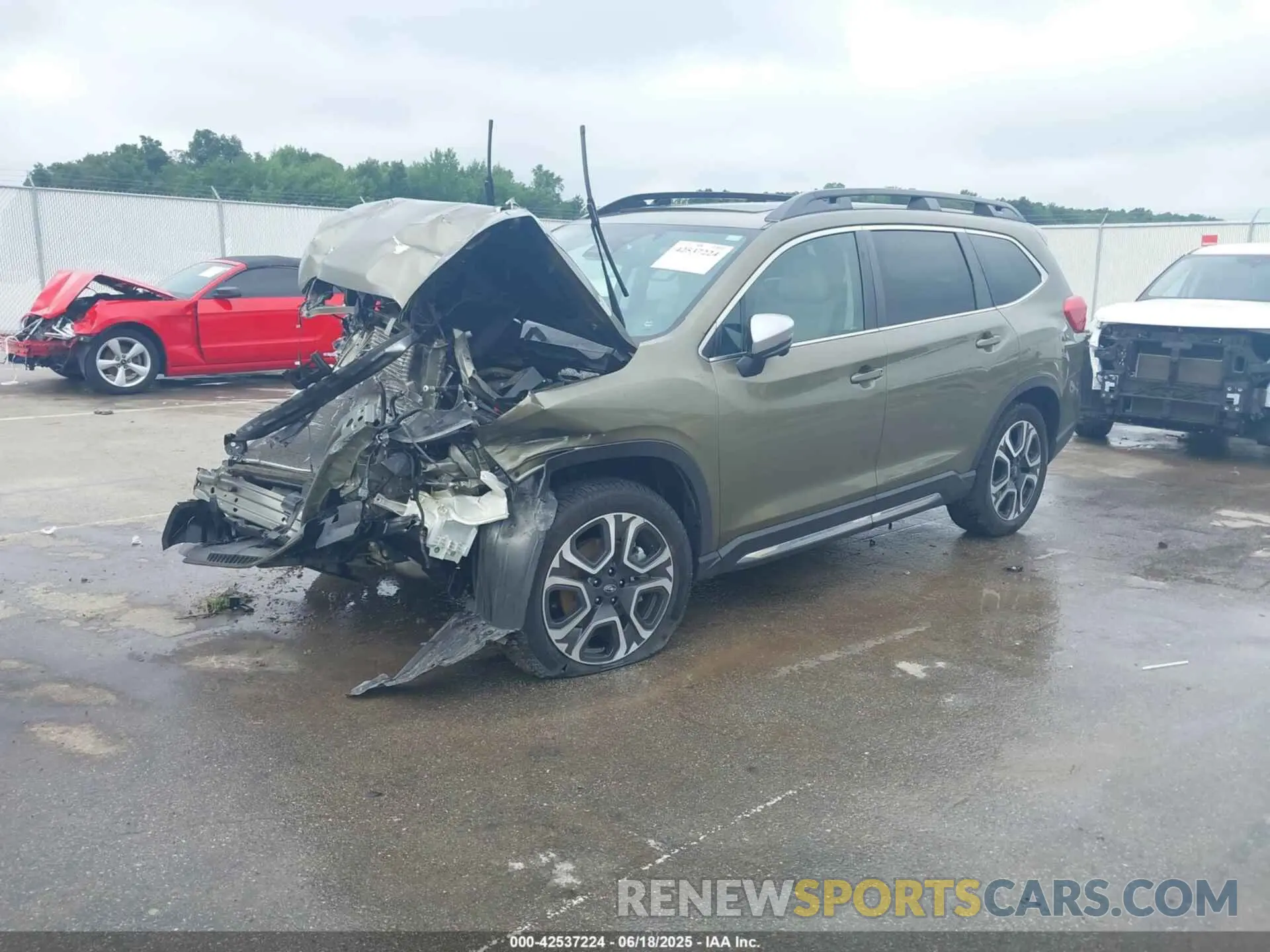 2 fotografías del automóvil dañado 4S4WMARD5P3408234 SUBARU ASCENT 2023