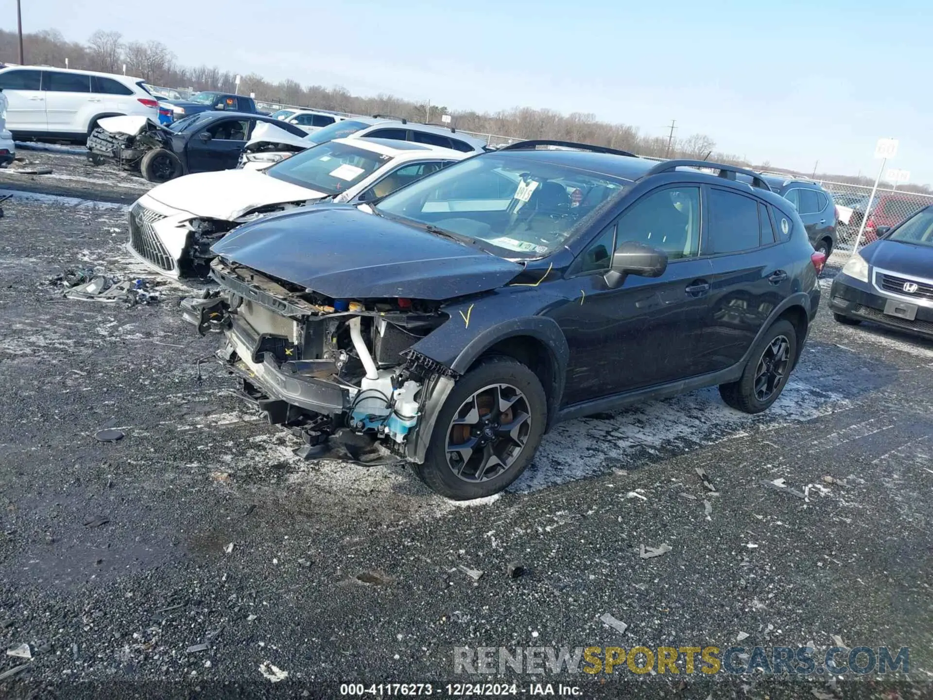 2 fotografías del automóvil dañado JF2GTAAC1K9356283 SUBARU CROSSTREK 2019