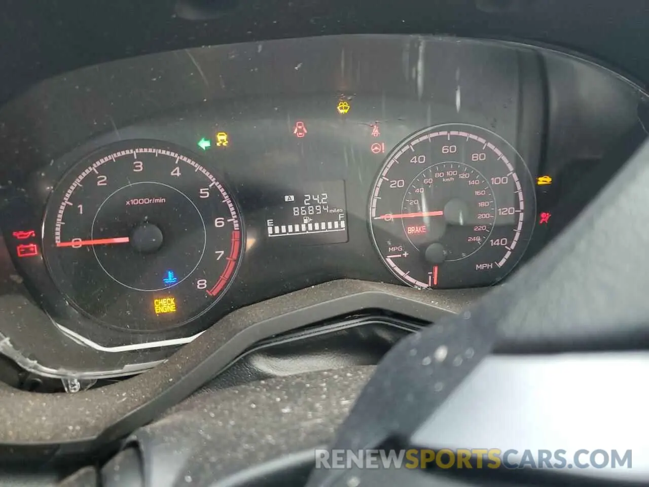 9 fotografías del automóvil dañado JF2GTAAC1KG252761 SUBARU CROSSTREK 2019