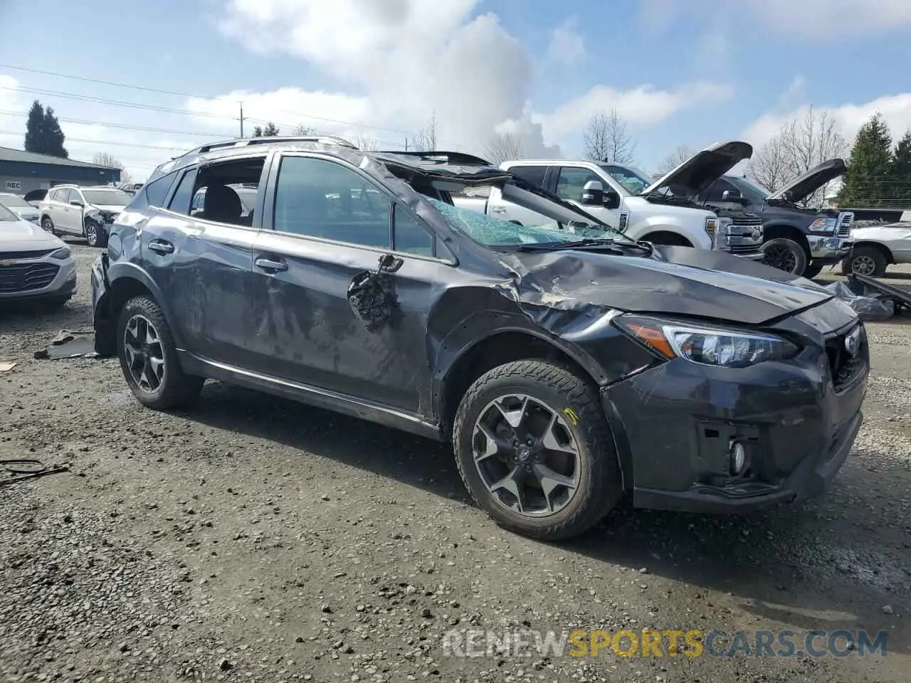 4 fotografías del automóvil dañado JF2GTACC1KG288107 SUBARU CROSSTREK 2019