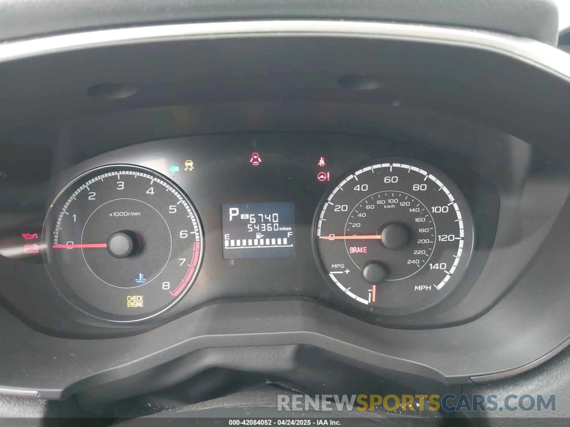 7 fotografías del automóvil dañado JF2GTACC3KH358748 SUBARU CROSSTREK 2019