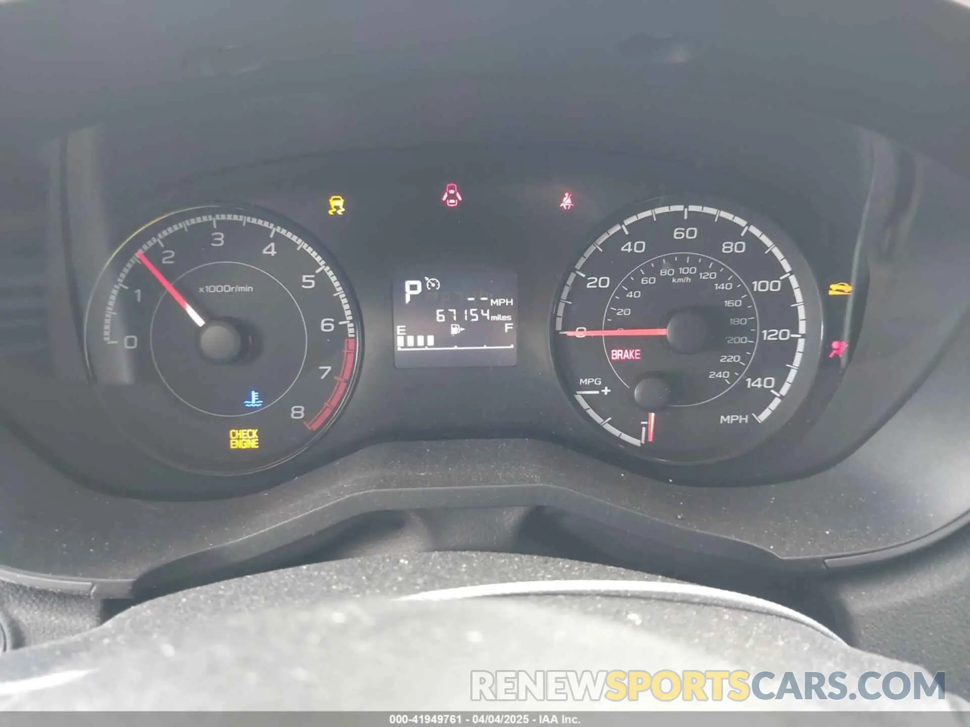 7 fotografías del automóvil dañado JF2GTACC4KH281047 SUBARU CROSSTREK 2019