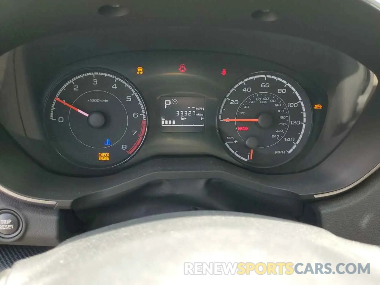 9 fotografías del automóvil dañado JF2GTACC5K8272874 SUBARU CROSSTREK 2019