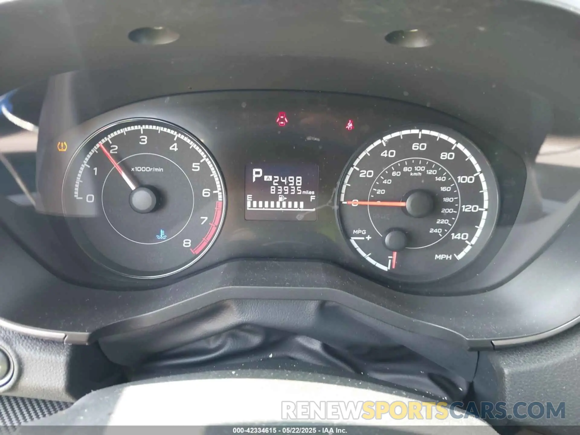 7 fotografías del automóvil dañado JF2GTACC9K8303947 SUBARU CROSSTREK 2019
