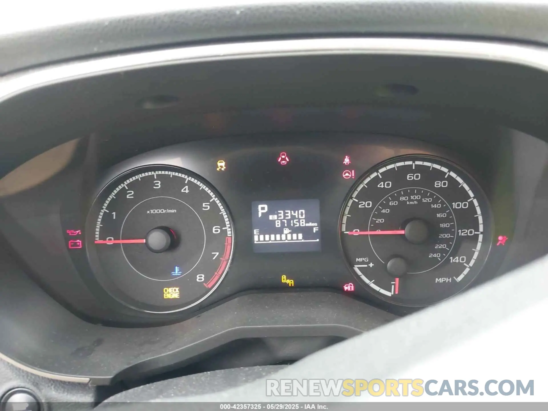 7 fotografías del automóvil dañado JF2GTADC1KH353241 SUBARU CROSSTREK 2019