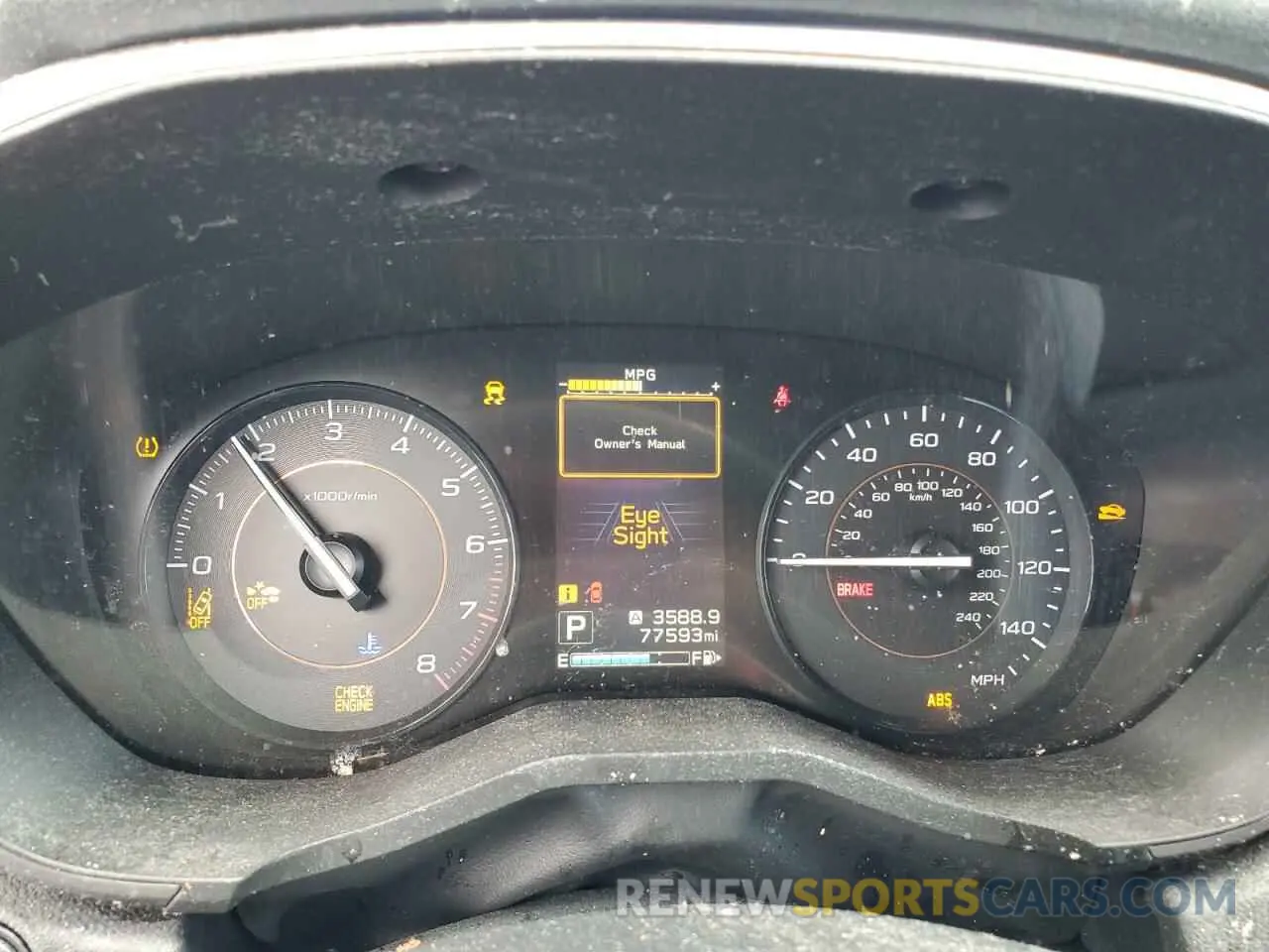 9 fotografías del automóvil dañado JF2GTAEC4KH206457 SUBARU CROSSTREK 2019