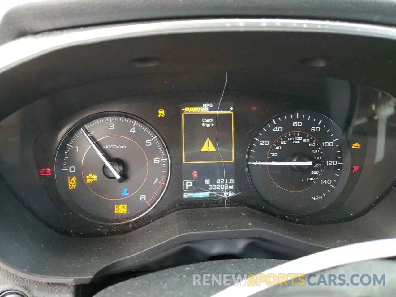 9 fotografías del automóvil dañado JF2GTAEC4KH316425 SUBARU CROSSTREK 2019