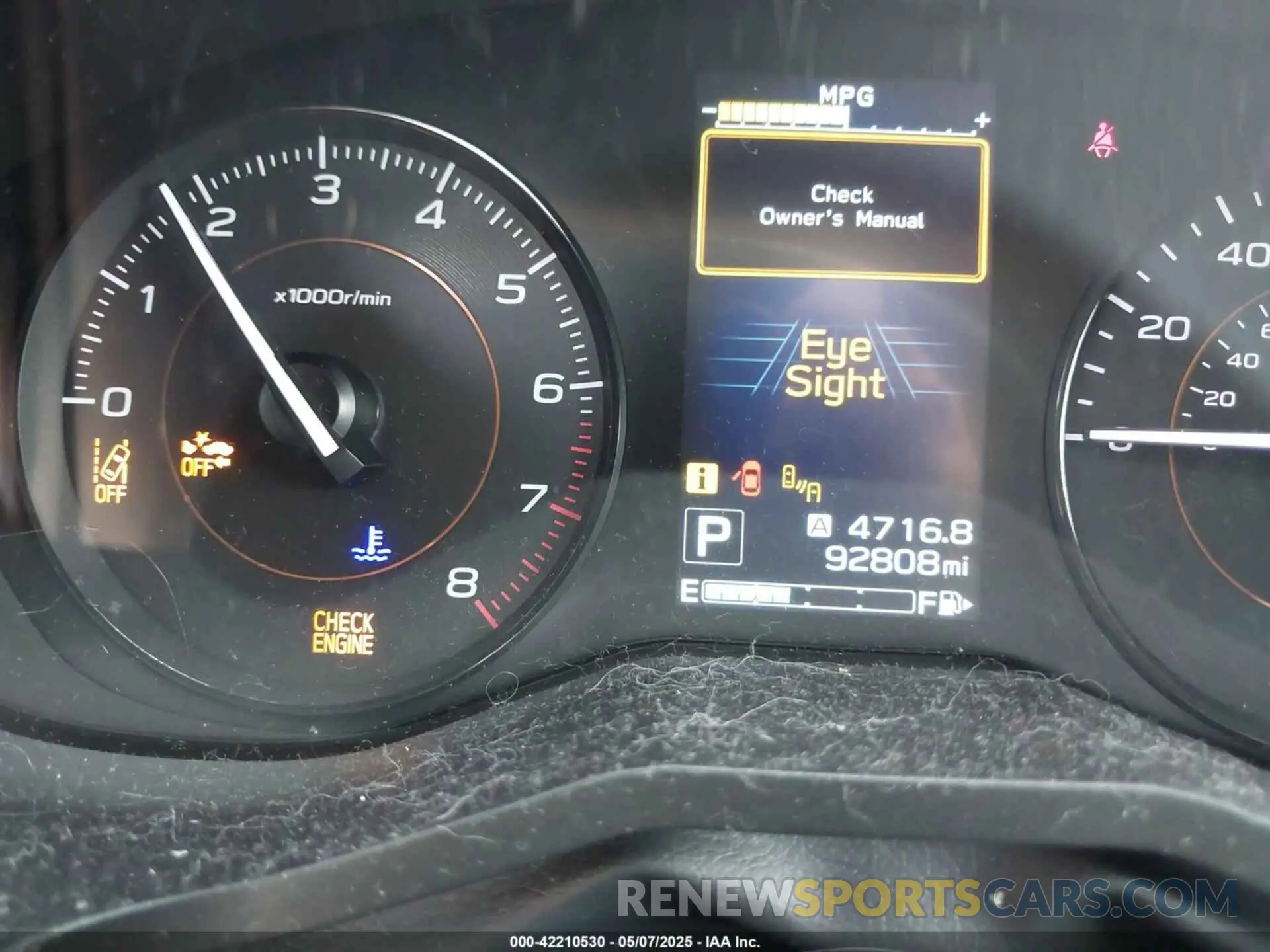 16 fotografías del automóvil dañado JF2GTAEC8KH308053 SUBARU CROSSTREK 2019