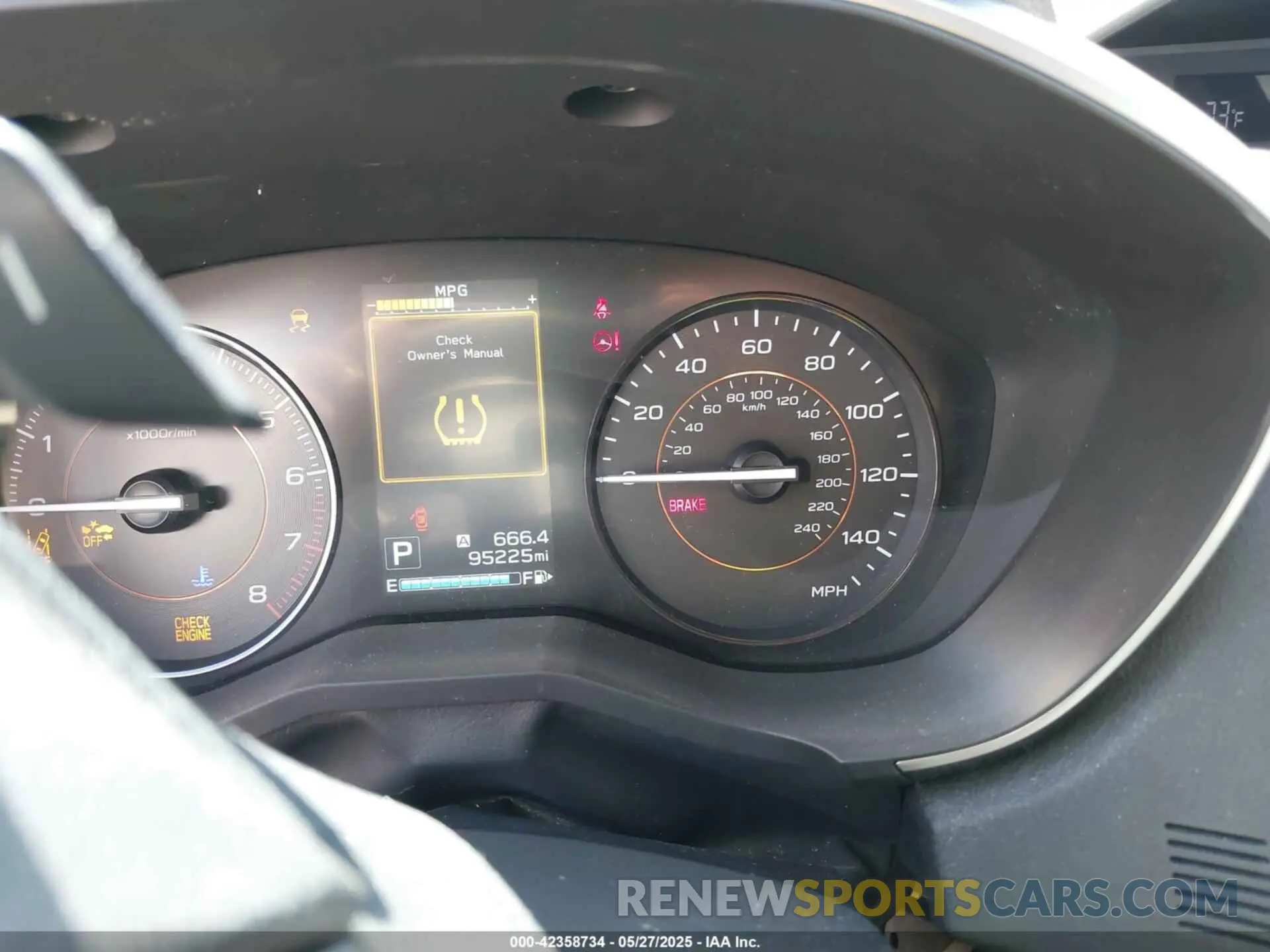 7 fotografías del automóvil dañado JF2GTAEC9K8289738 SUBARU CROSSTREK 2019