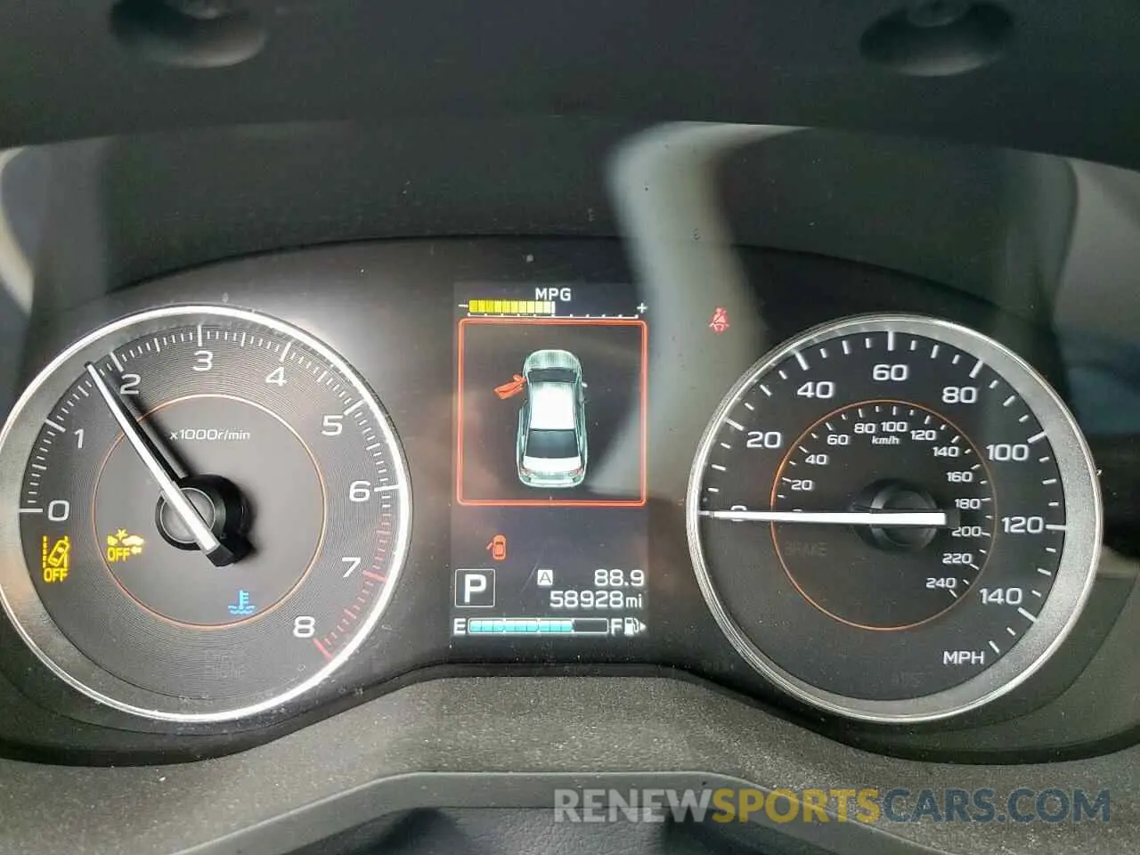 9 fotografías del automóvil dañado JF2GTAMC8K8326635 SUBARU CROSSTREK 2019