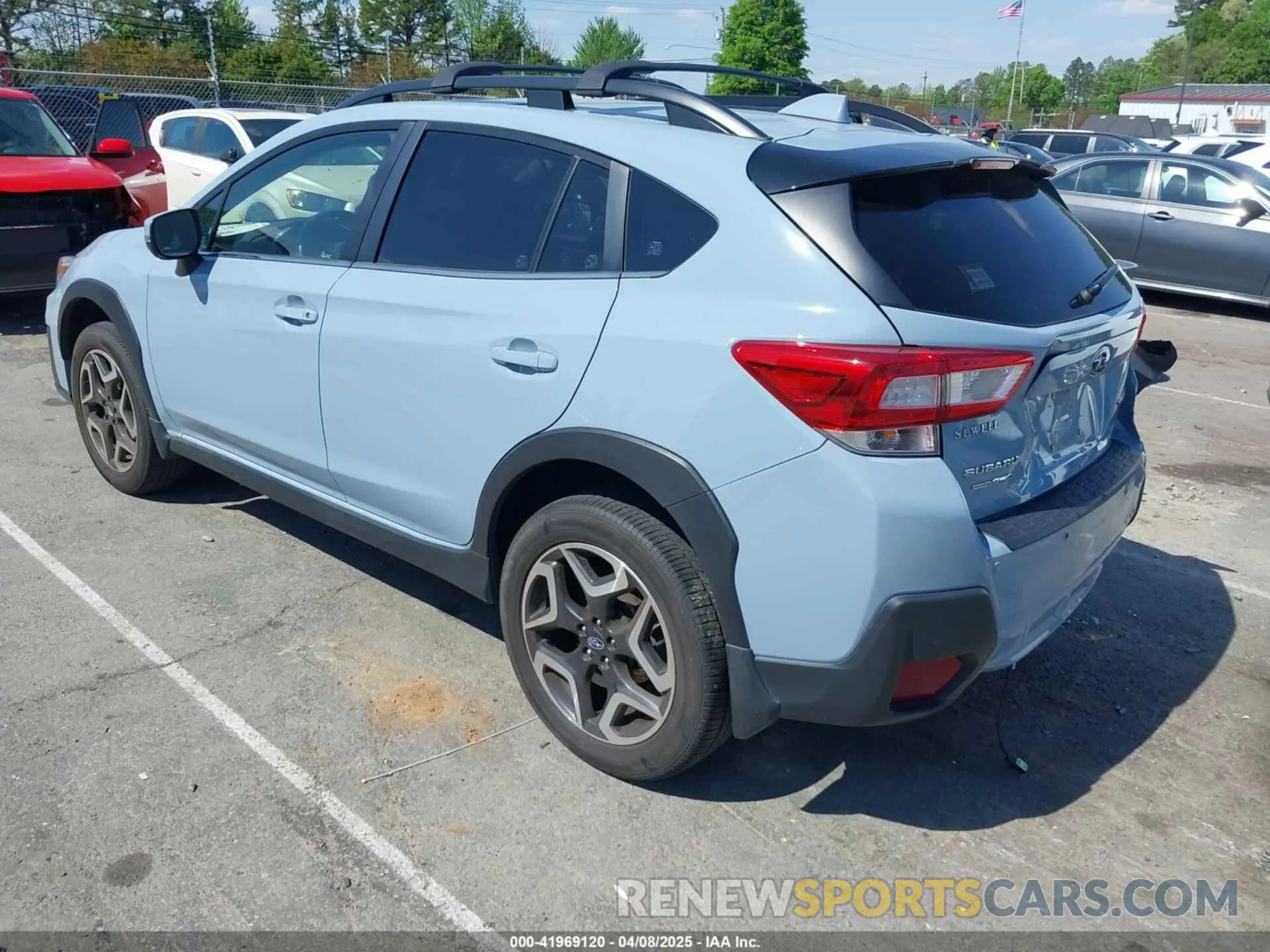 3 fotografías del automóvil dañado JF2GTAMC8KH380680 SUBARU CROSSTREK 2019