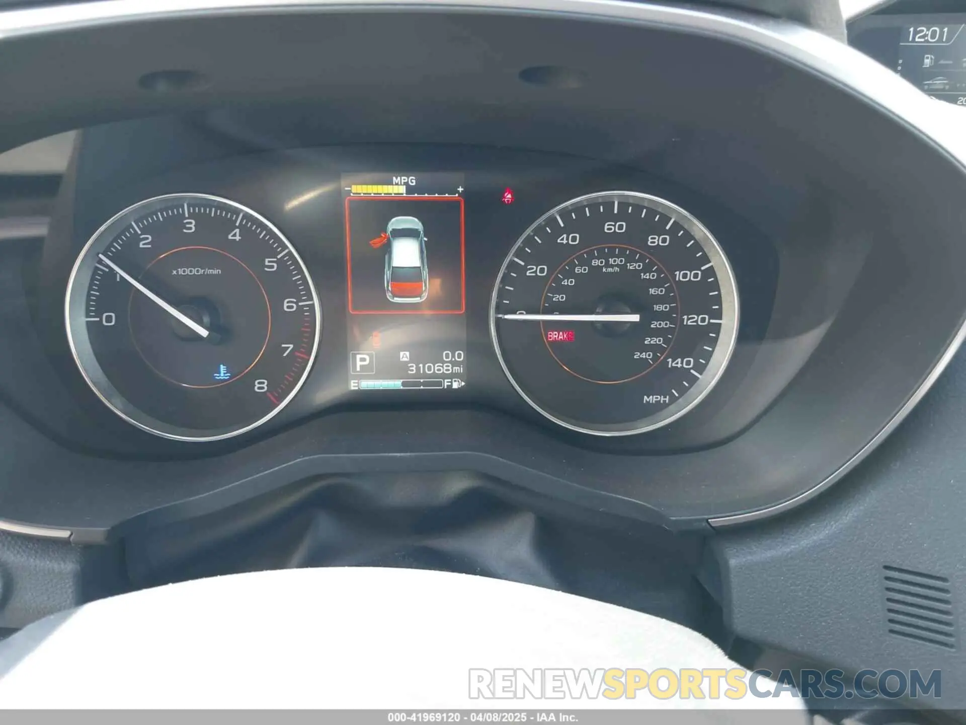 7 fotografías del automóvil dañado JF2GTAMC8KH380680 SUBARU CROSSTREK 2019