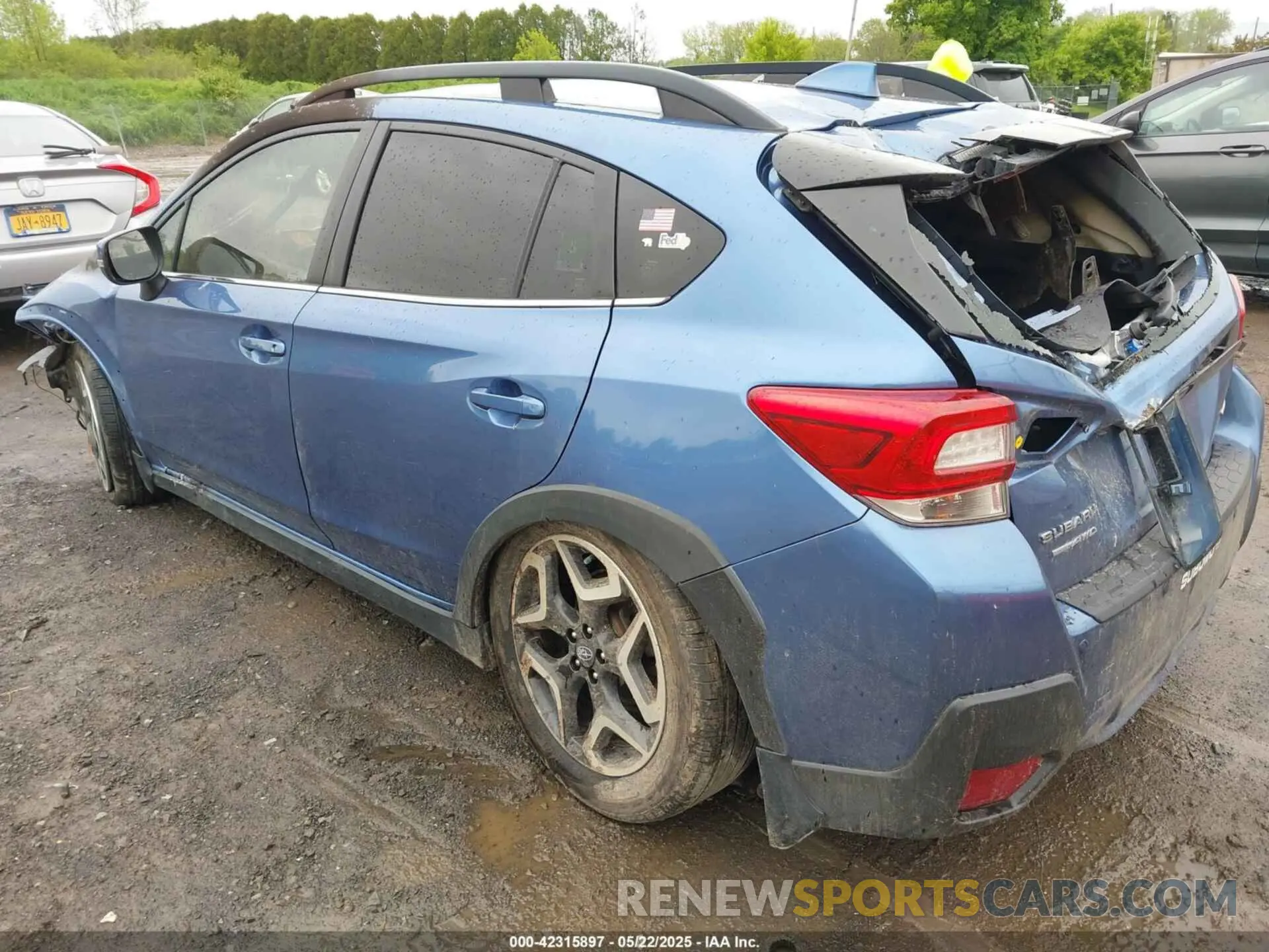 3 fotografías del automóvil dañado JF2GTANC2KH288494 SUBARU CROSSTREK 2019