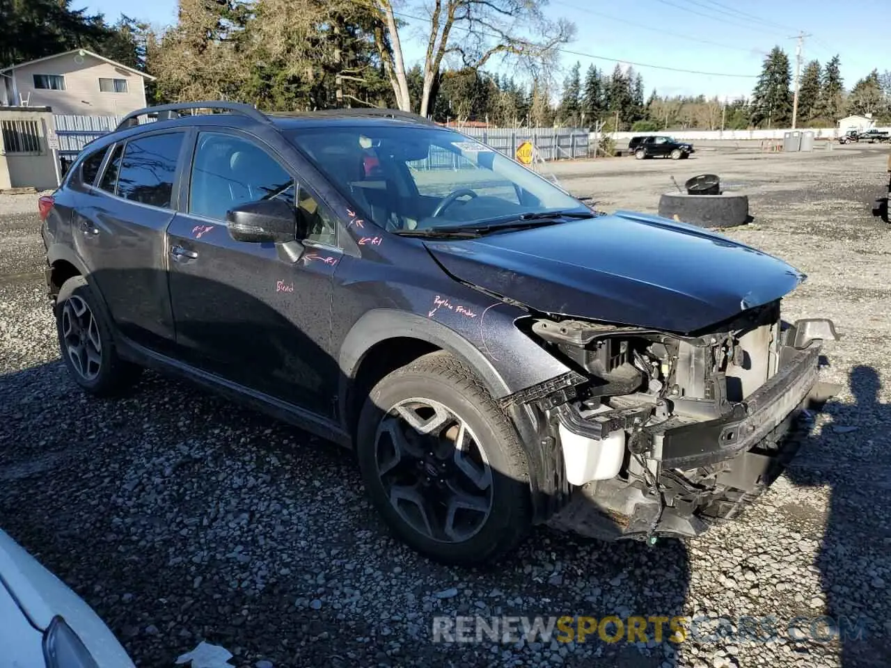 4 fotografías del automóvil dañado JF2GTANC4K8232136 SUBARU CROSSTREK 2019