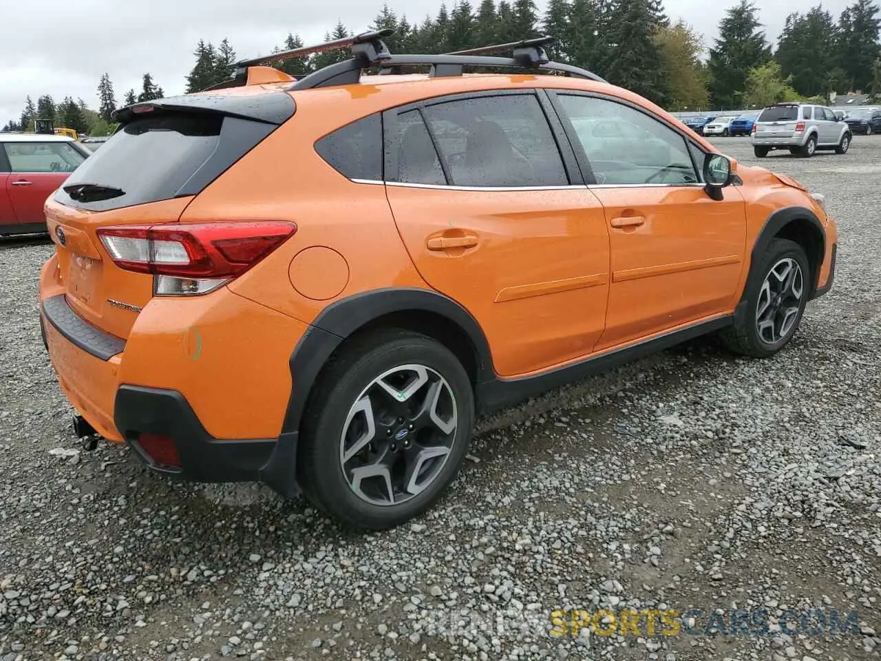 3 fotografías del automóvil dañado JF2GTANC4KH263192 SUBARU CROSSTREK 2019