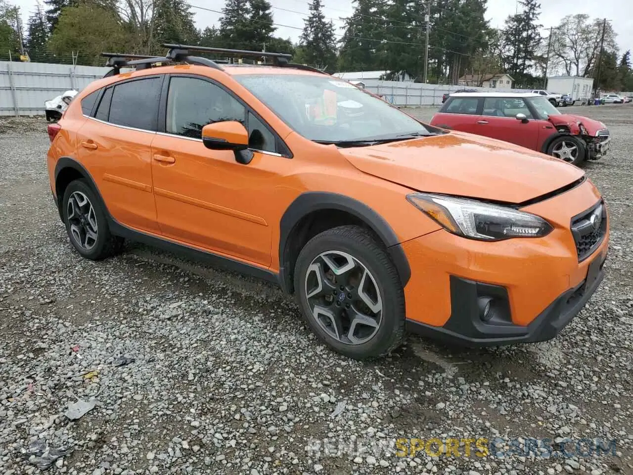 4 fotografías del automóvil dañado JF2GTANC4KH263192 SUBARU CROSSTREK 2019